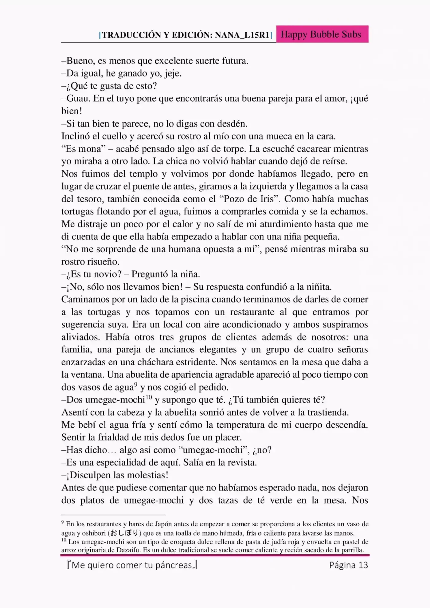 Me Quiero Comer Tu Páncreas (Novela) - Capítulo 4 - Página 13 - LectorTMOo