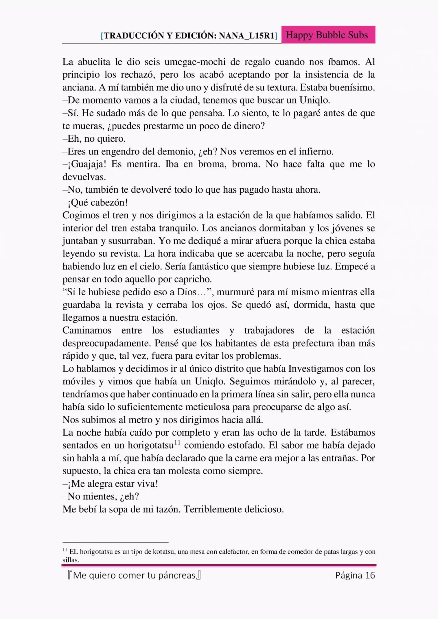Me Quiero Comer Tu Páncreas (Novela) - Capítulo 4 - Página 16 - LectorTMOo