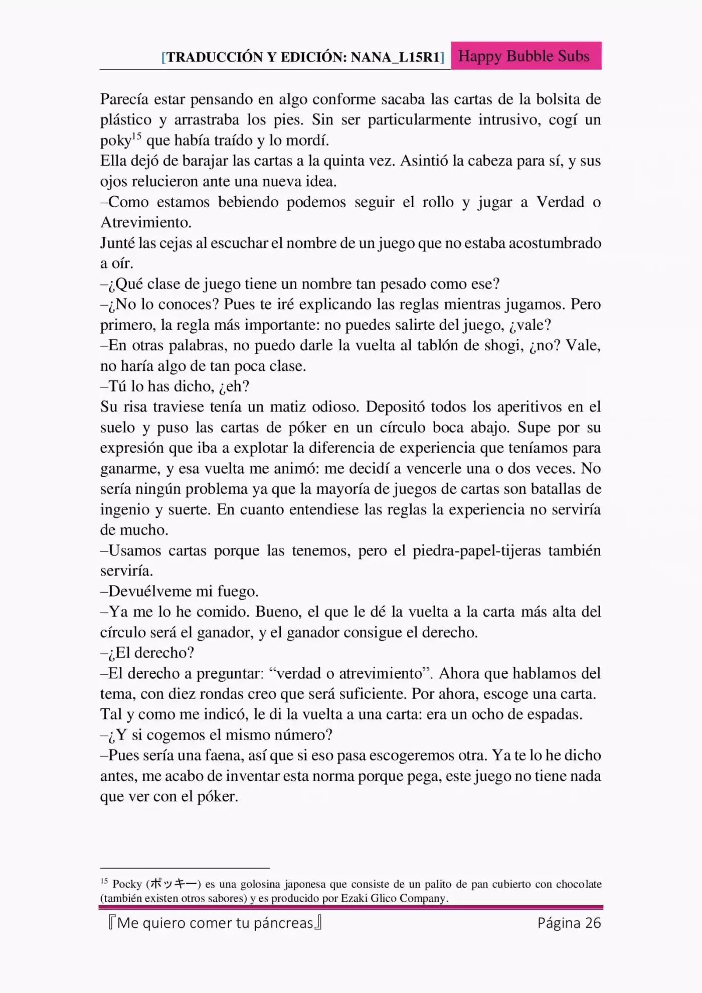Me Quiero Comer Tu Páncreas (Novela) - Capítulo 4 - Página 26 - LectorTMOo