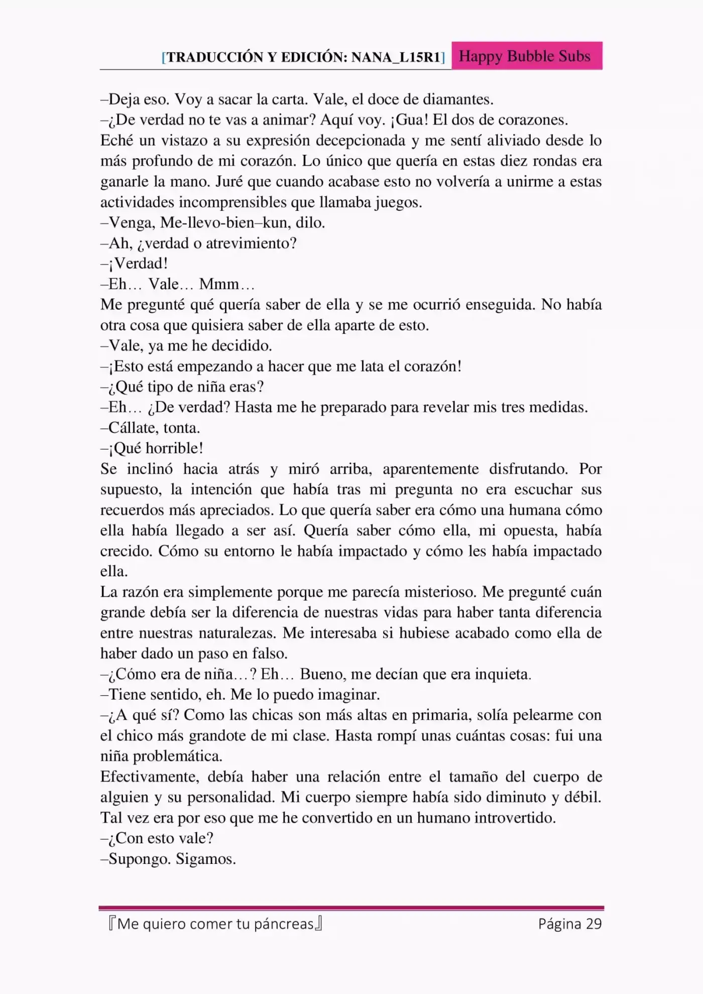 Me Quiero Comer Tu Páncreas (Novela) - Capítulo 4 - Página 29 - LectorTMOo