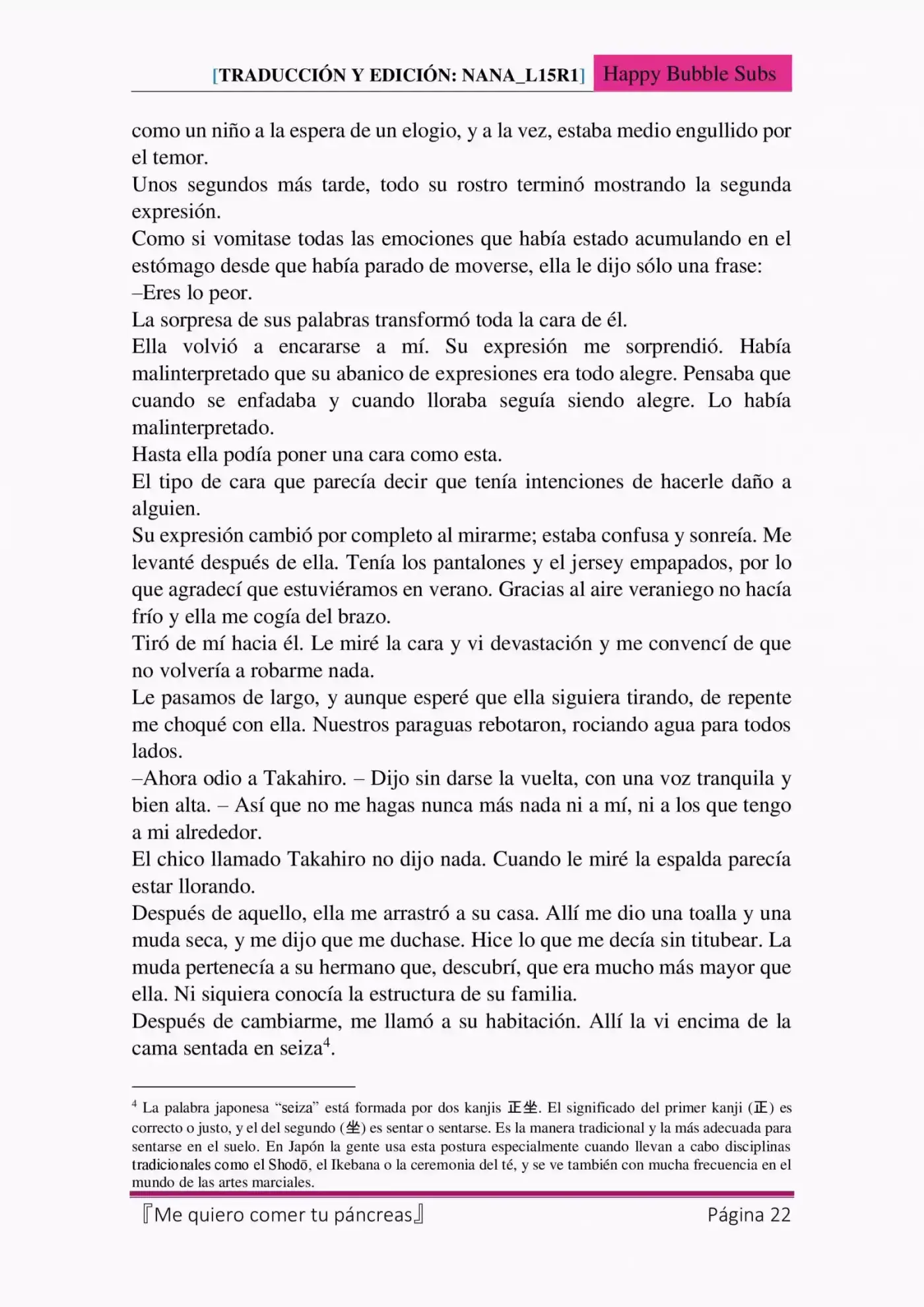 Me Quiero Comer Tu Páncreas (Novela) - Capítulo 5 - Página 22 - LectorTMOo