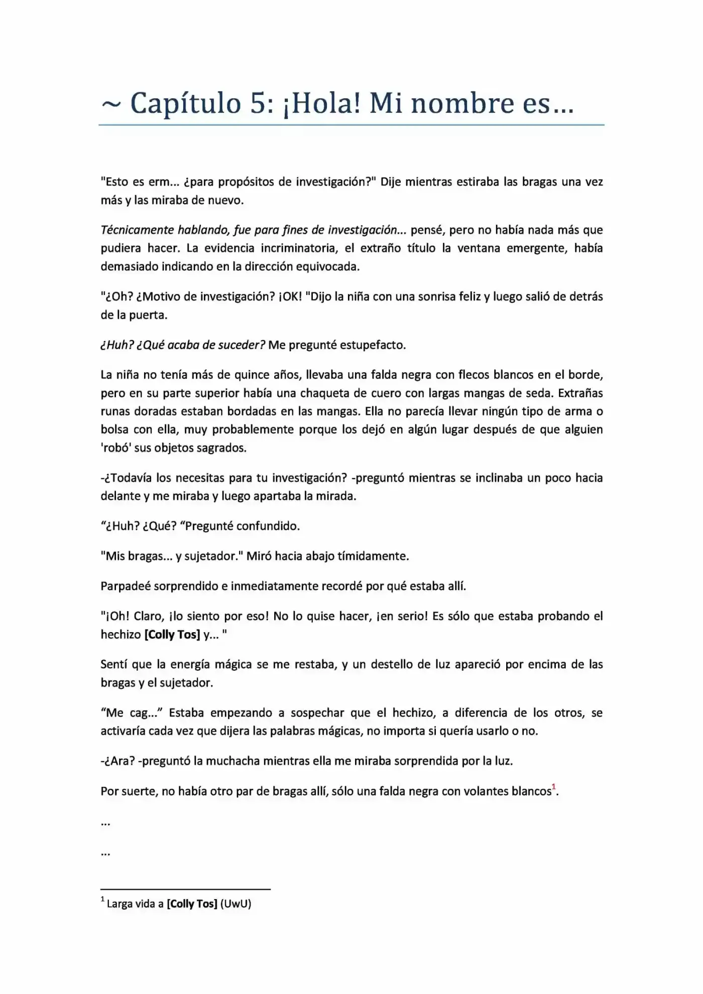Me Reencarne Como Una Academia Magica! (Novela) - Capítulo 5 - Página 1 - LectorTMOo