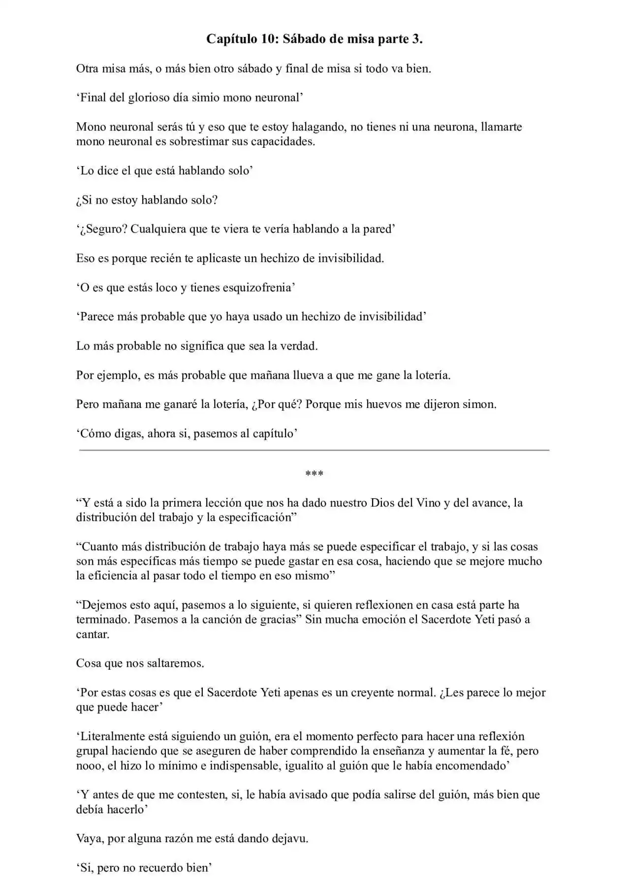 Me Reencarne Cómo Un Vino V2: Está Vez Cómo Un Dios (Novela) - Capítulo 10 - Página 1 - LectorTMOo