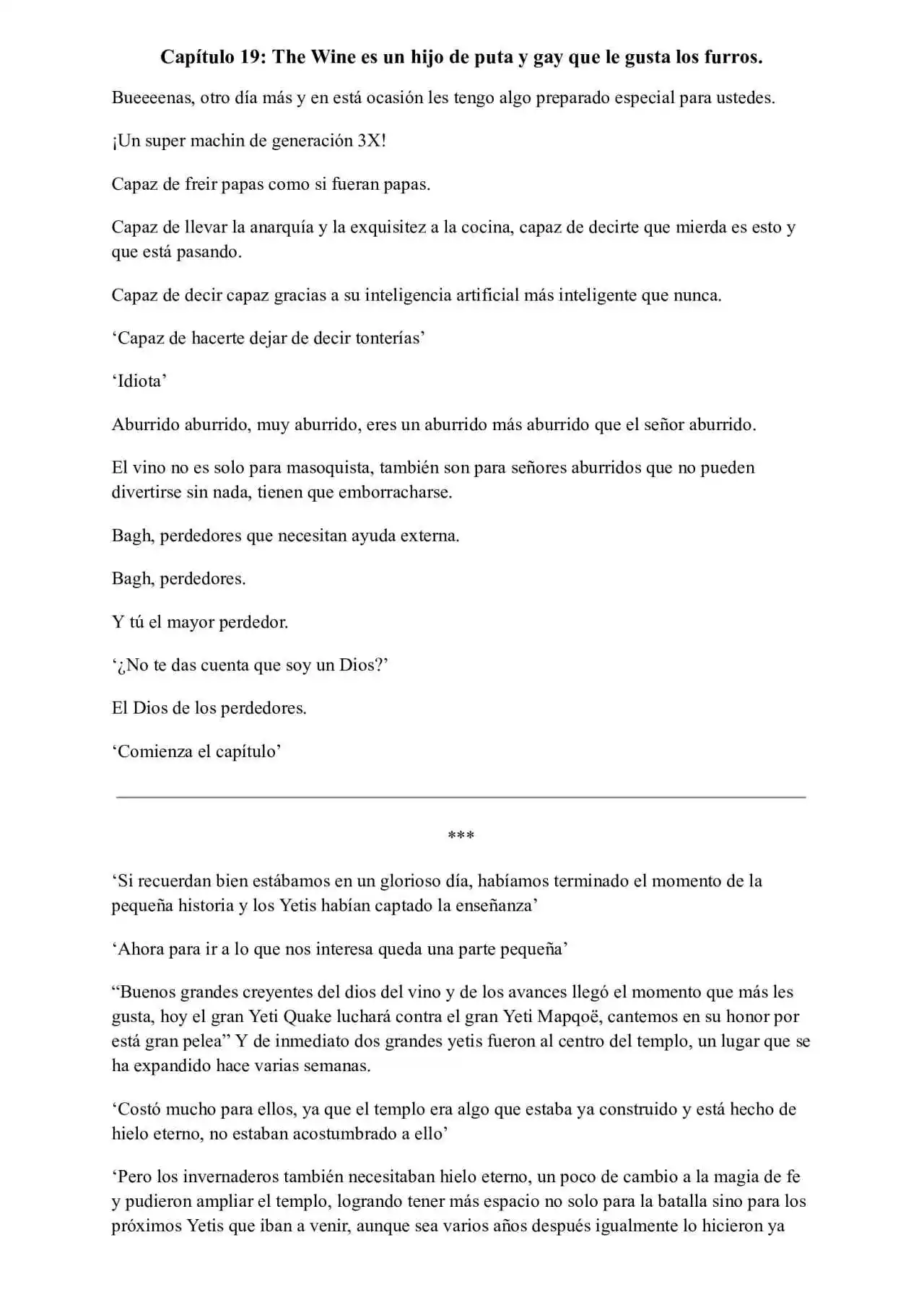 Me Reencarne Cómo Un Vino V2: Está Vez Cómo Un Dios (Novela) - Capítulo 19 - Página 1 - LectorTMOo