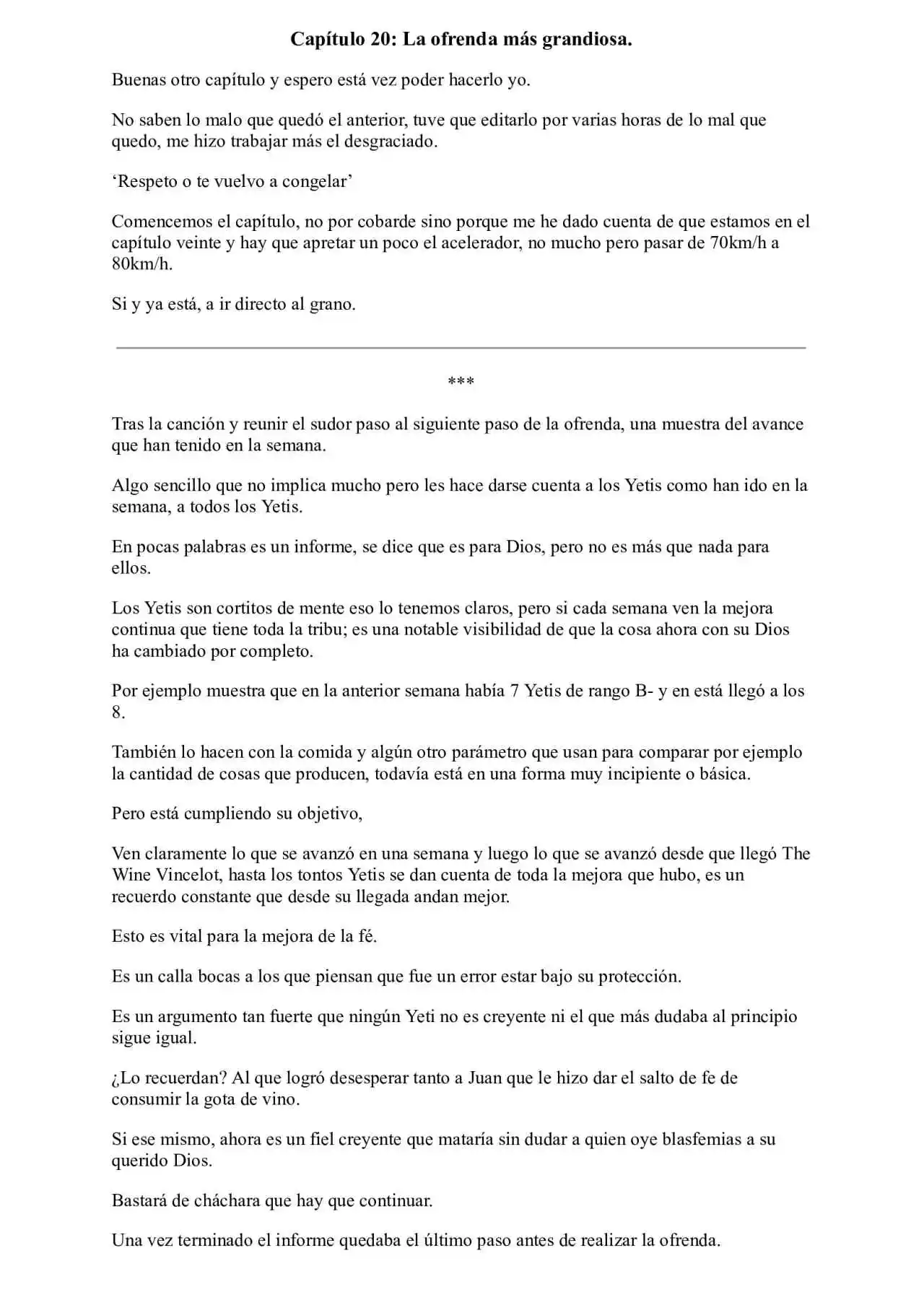 Me Reencarne Cómo Un Vino V2: Está Vez Cómo Un Dios (Novela) - Capítulo 20 - Página 1 - LectorTMOo