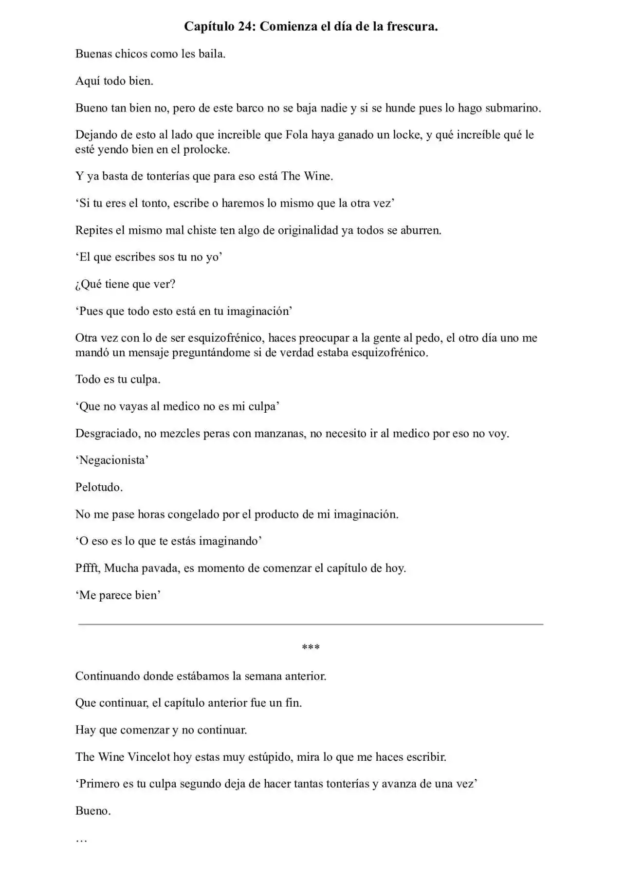 Me Reencarne Cómo Un Vino V2: Está Vez Cómo Un Dios (Novela) - Capítulo 24 - Página 1 - LectorTMOo