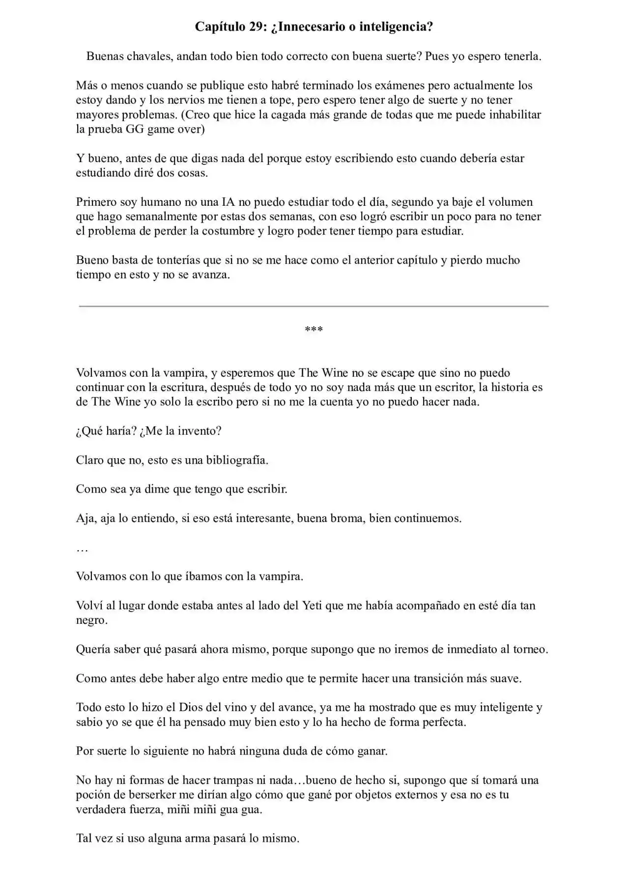 Me Reencarne Cómo Un Vino V2: Está Vez Cómo Un Dios (Novela) - Capítulo 29 - Página 1 - LectorTMOo