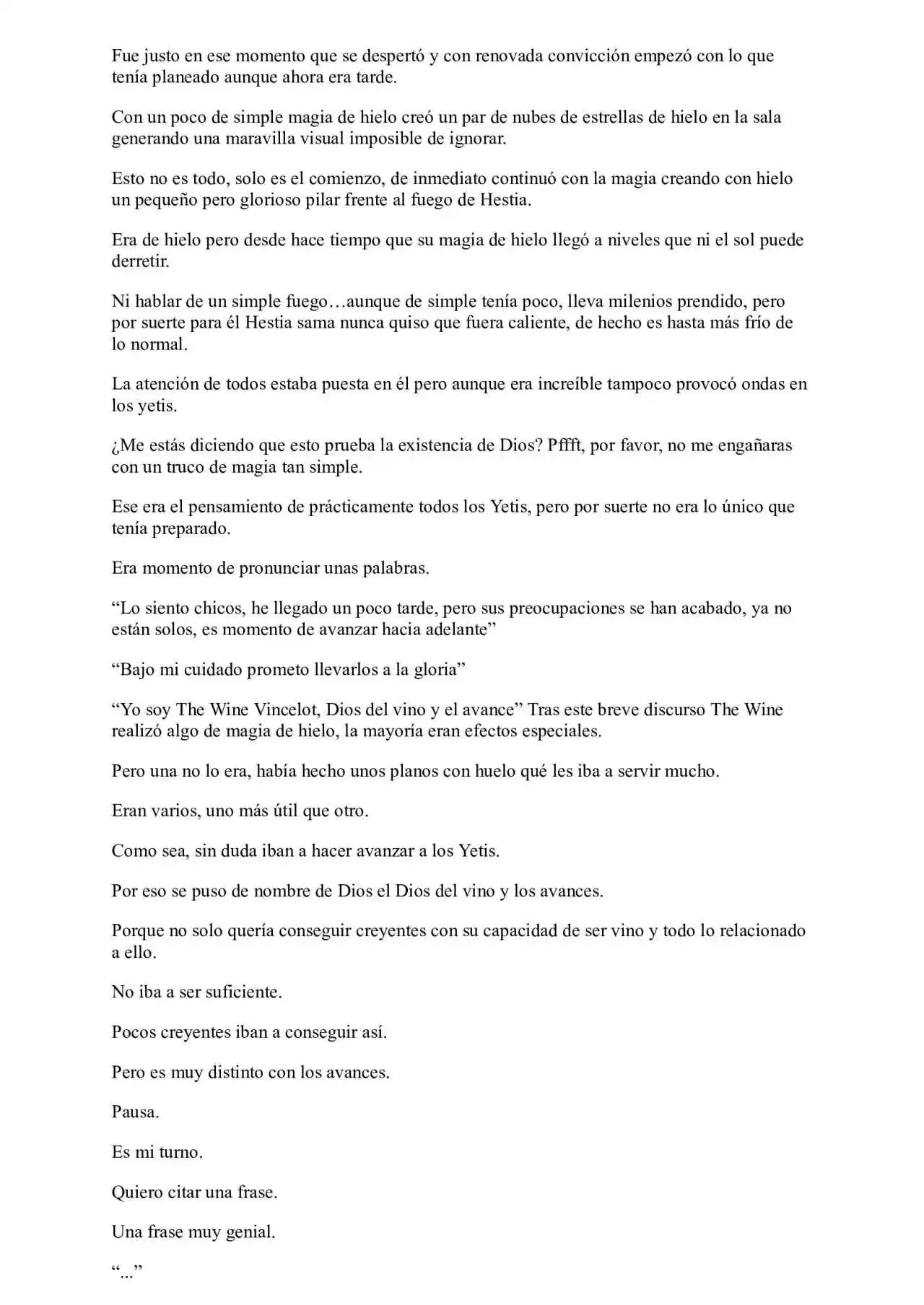 Me Reencarne Cómo Un Vino V2: Está Vez Cómo Un Dios (Novela) - Capítulo 3 - Página 4 - LectorTMOo