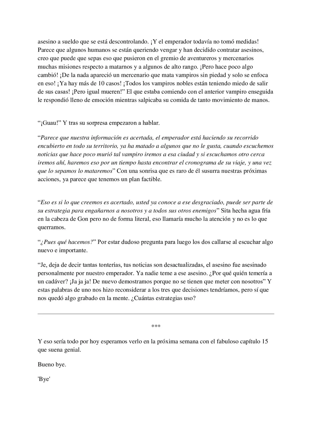 Me Reencarne Como Un Vino (Escrito Por Un Esquizofrénico) (Novela) - Capítulo 14 - Página 5 - LectorTMOo