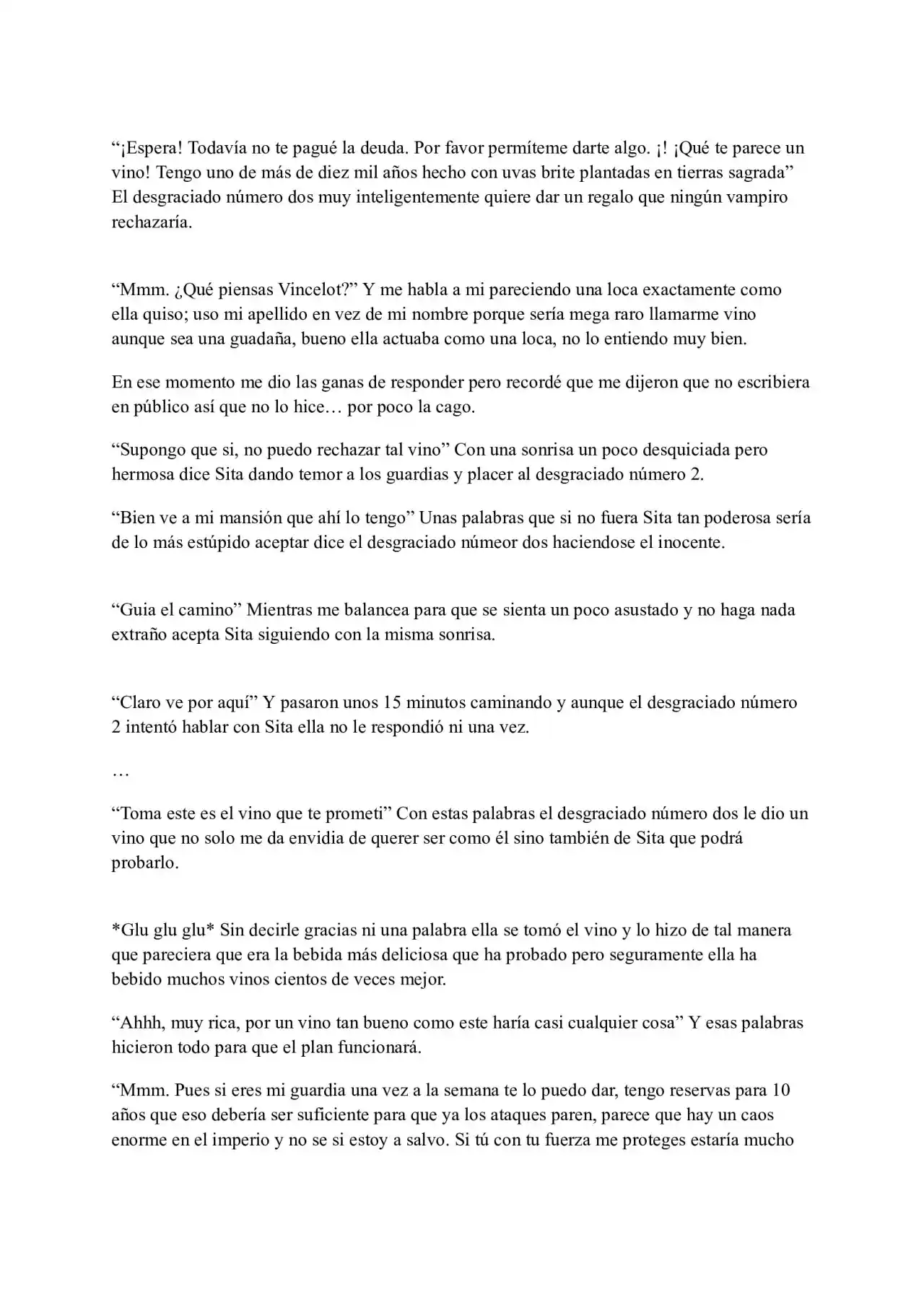 Me Reencarne Como Un Vino (Escrito Por Un Esquizofrénico) (Novela) - Capítulo 16 - Página 5 - LectorTMOo