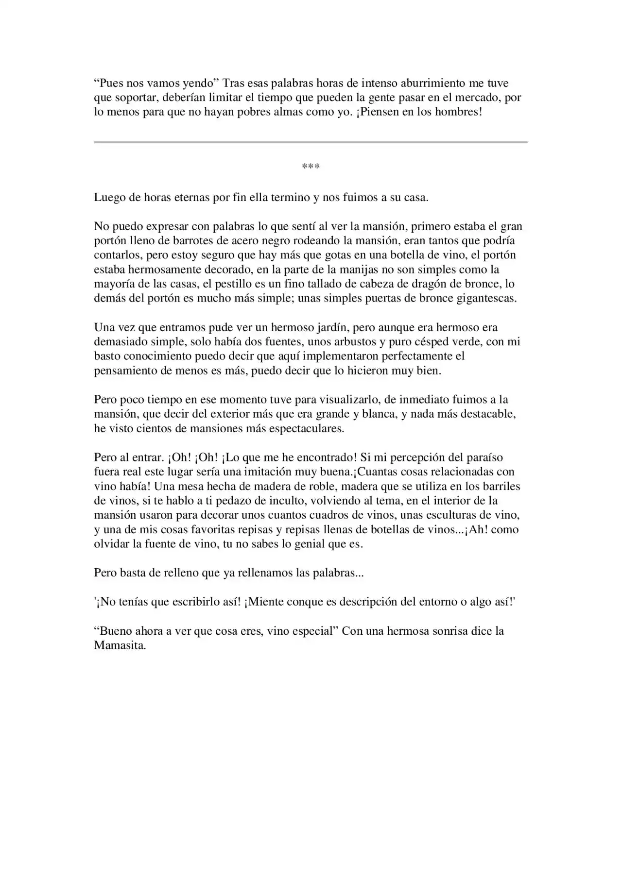 Me Reencarne Como Un Vino (Escrito Por Un Esquizofrénico) (Novela) - Capítulo 2 - Página 5 - LectorTMOo