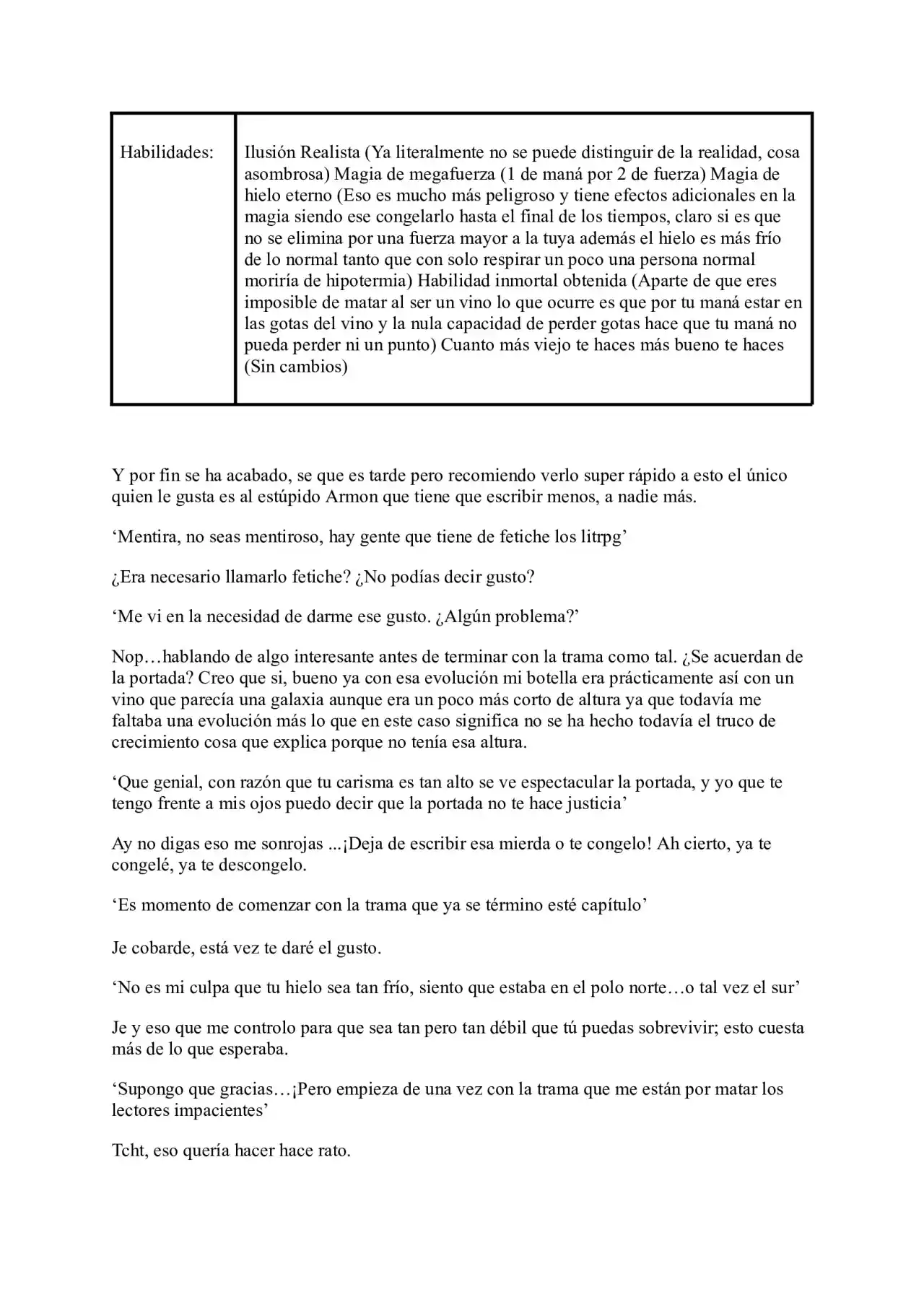 Me Reencarne Como Un Vino (Escrito Por Un Esquizofrénico) (Novela) - Capítulo 35 - Página 4 - LectorTMOo