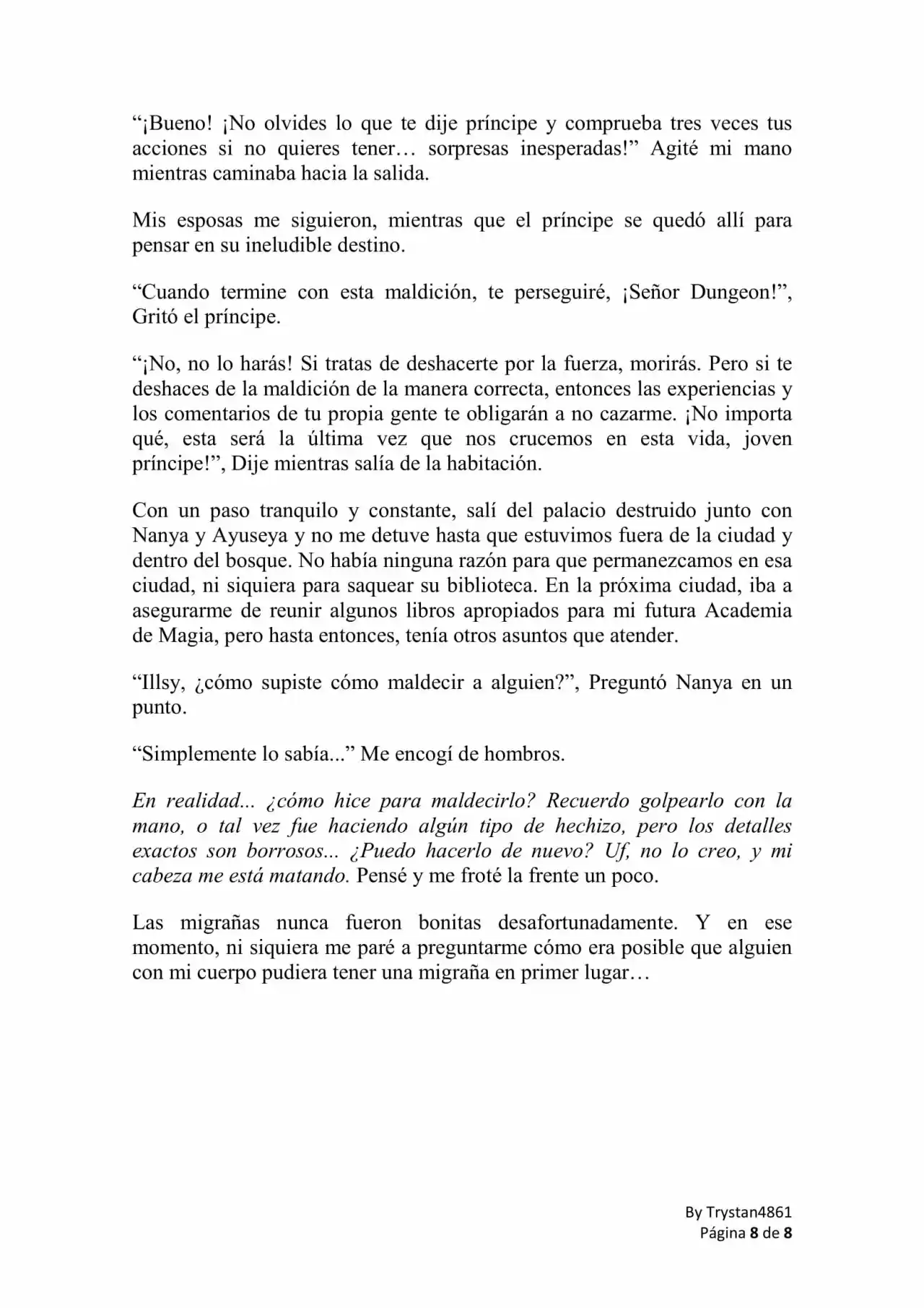 Me Reencarne Como Una Academia Magica! (Novela) - Capítulo 62.10 - Página 8 - LectorTMOo