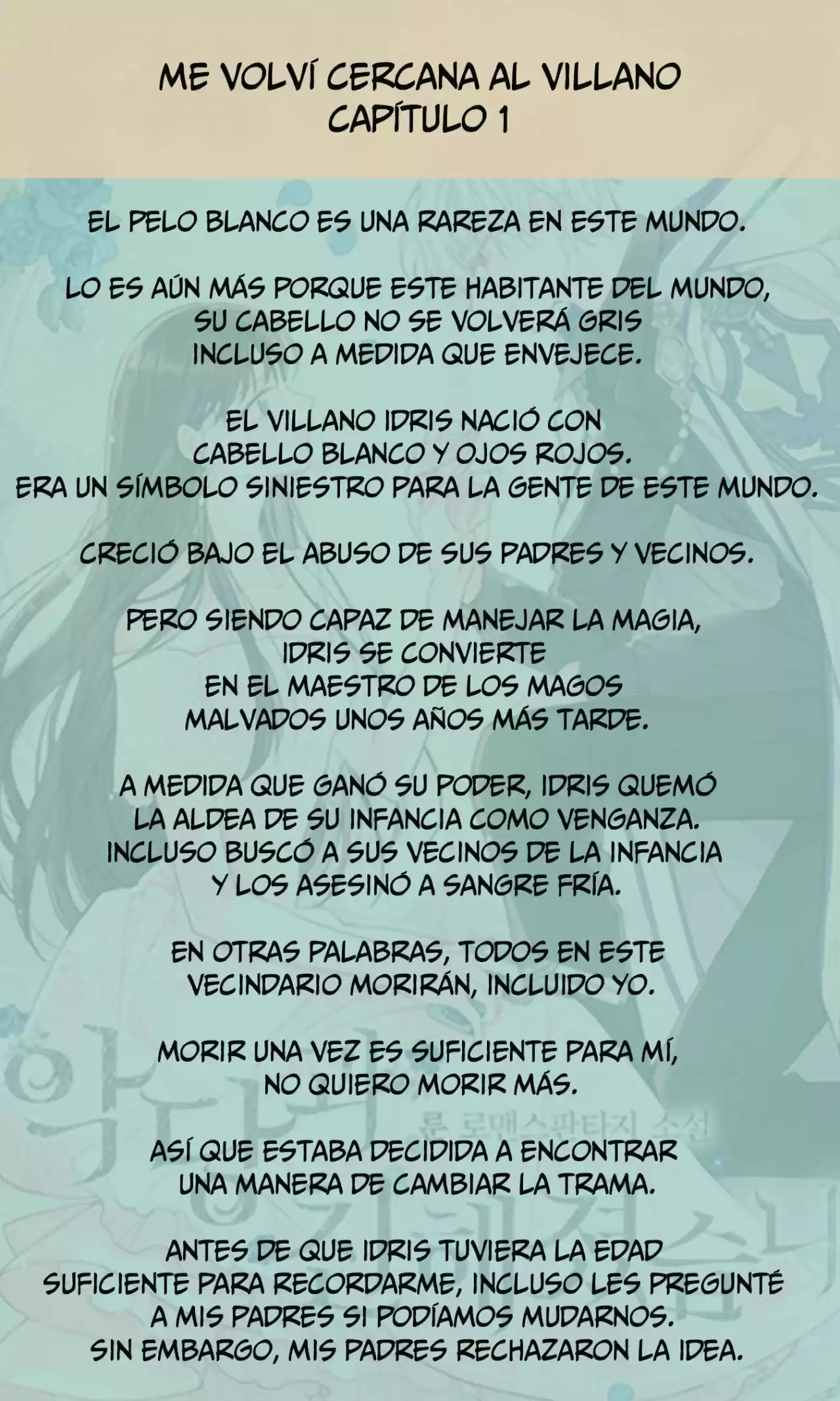 Me Volví Cercana Al Villano (Novela) - Capítulo 1 - Página 4 - LectorTMOo
