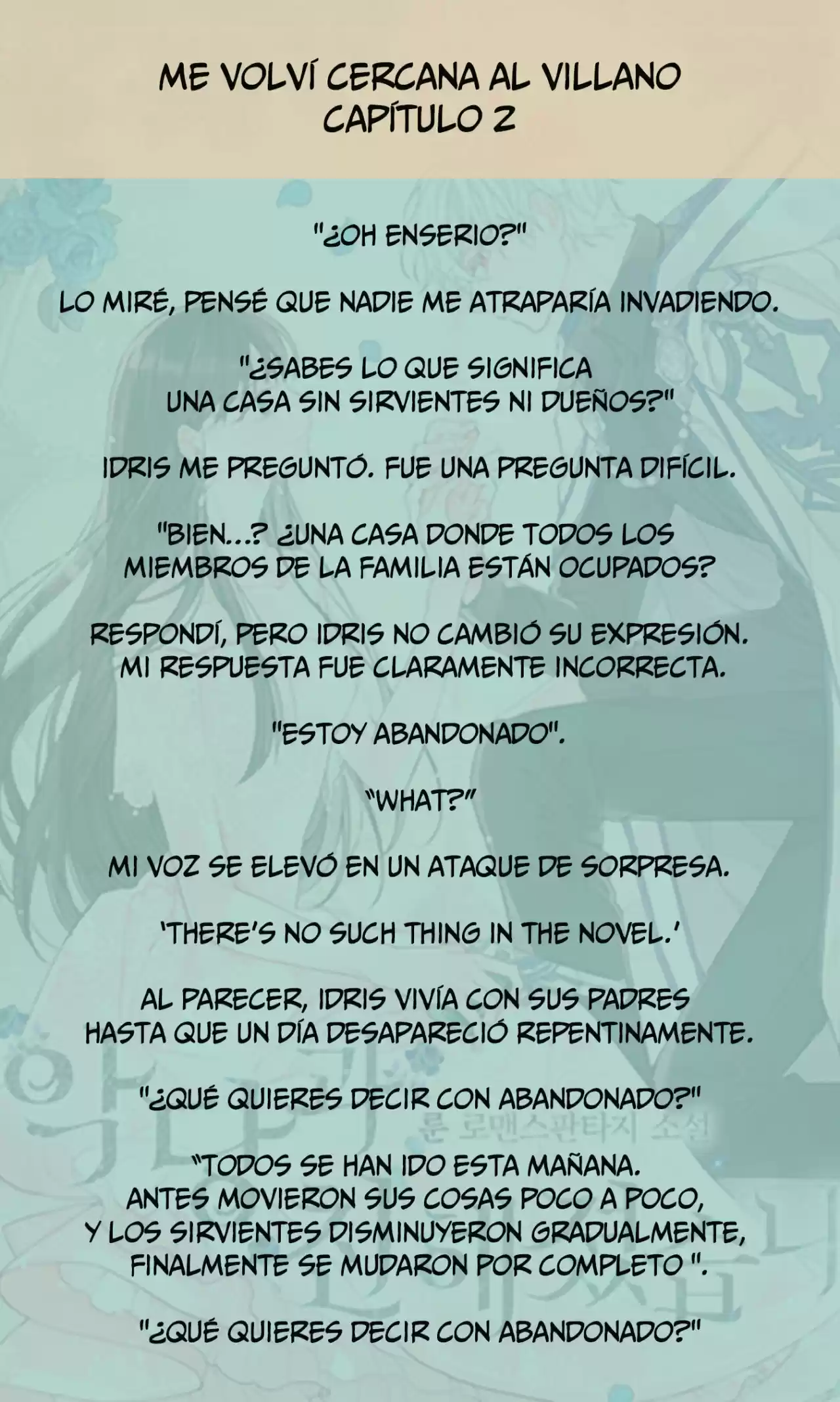 Me Volví Cercana Al Villano (Novela) - Capítulo 2 - Página 4 - LectorTMOo