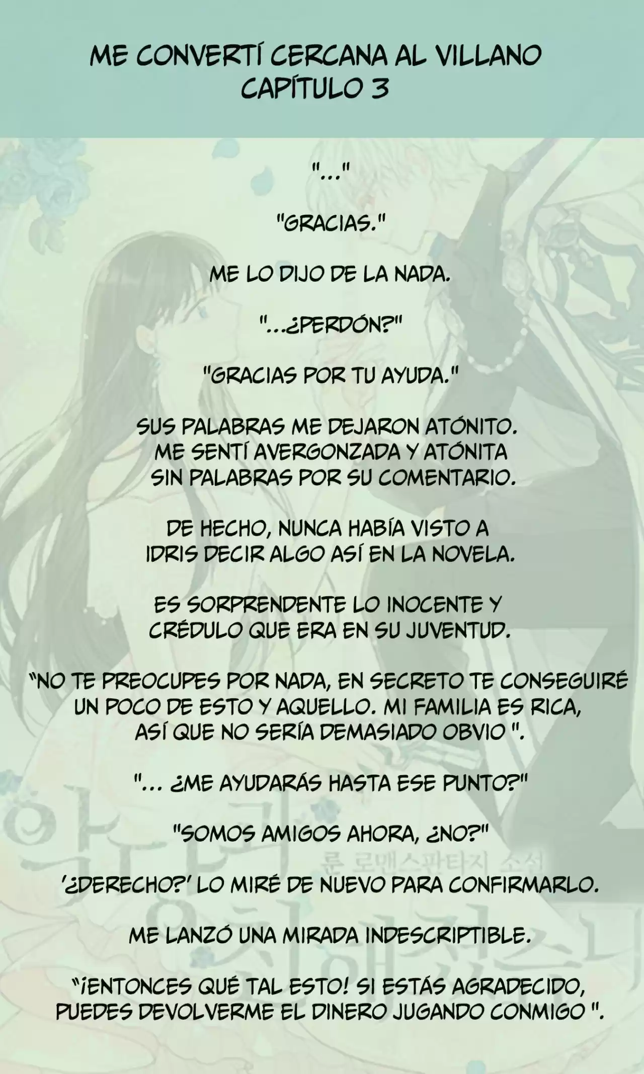 Me Volví Cercana Al Villano (Novela) - Capítulo 3 - Página 3 - LectorTMOo