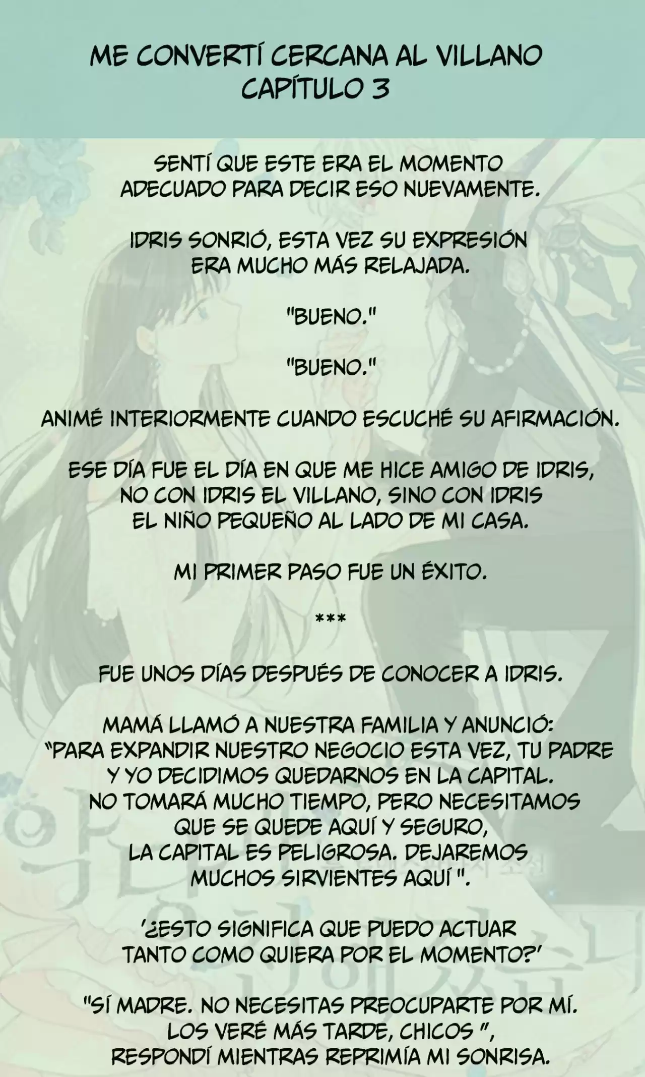 Me Volví Cercana Al Villano (Novela) - Capítulo 3 - Página 4 - LectorTMOo