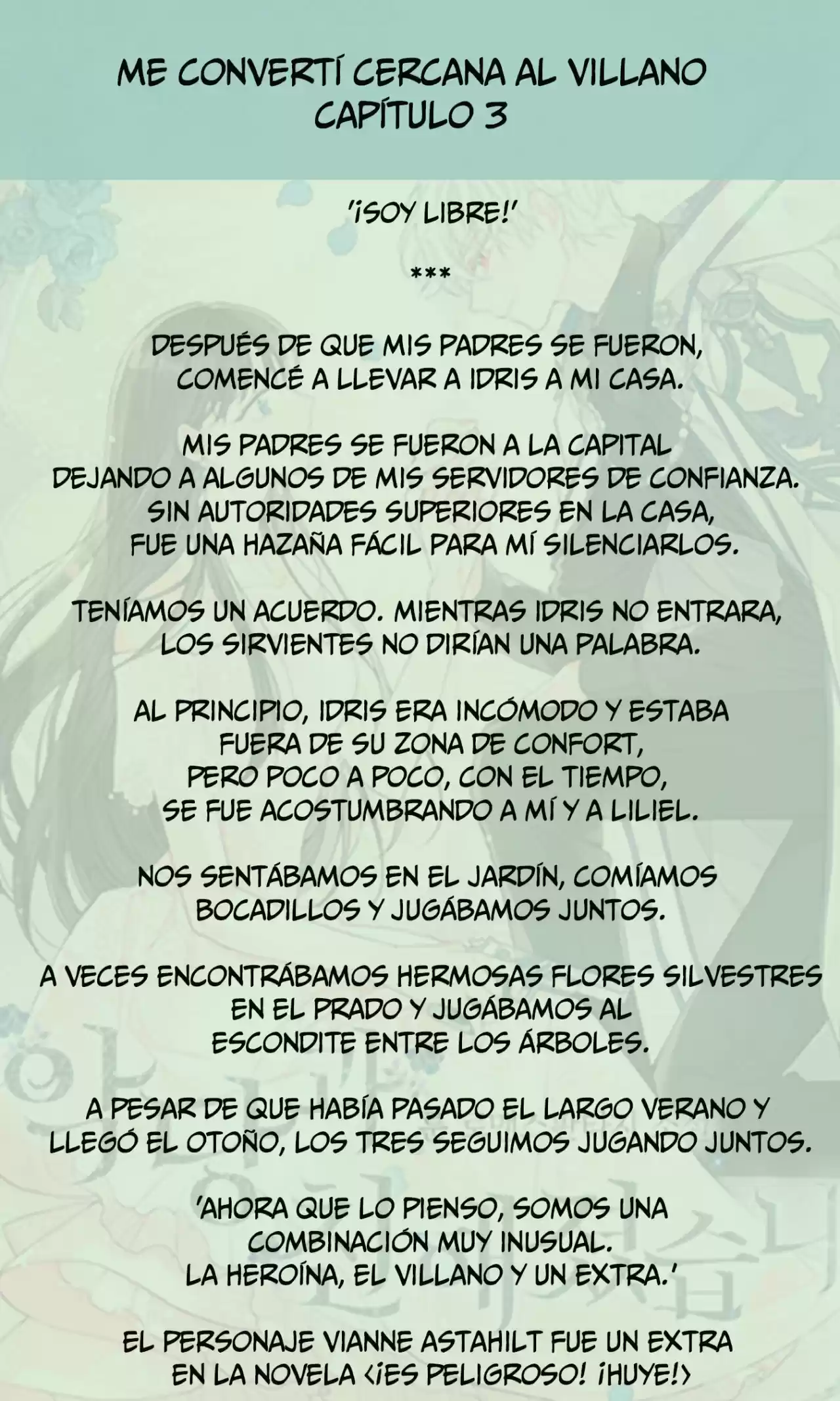 Me Volví Cercana Al Villano (Novela) - Capítulo 3 - Página 5 - LectorTMOo