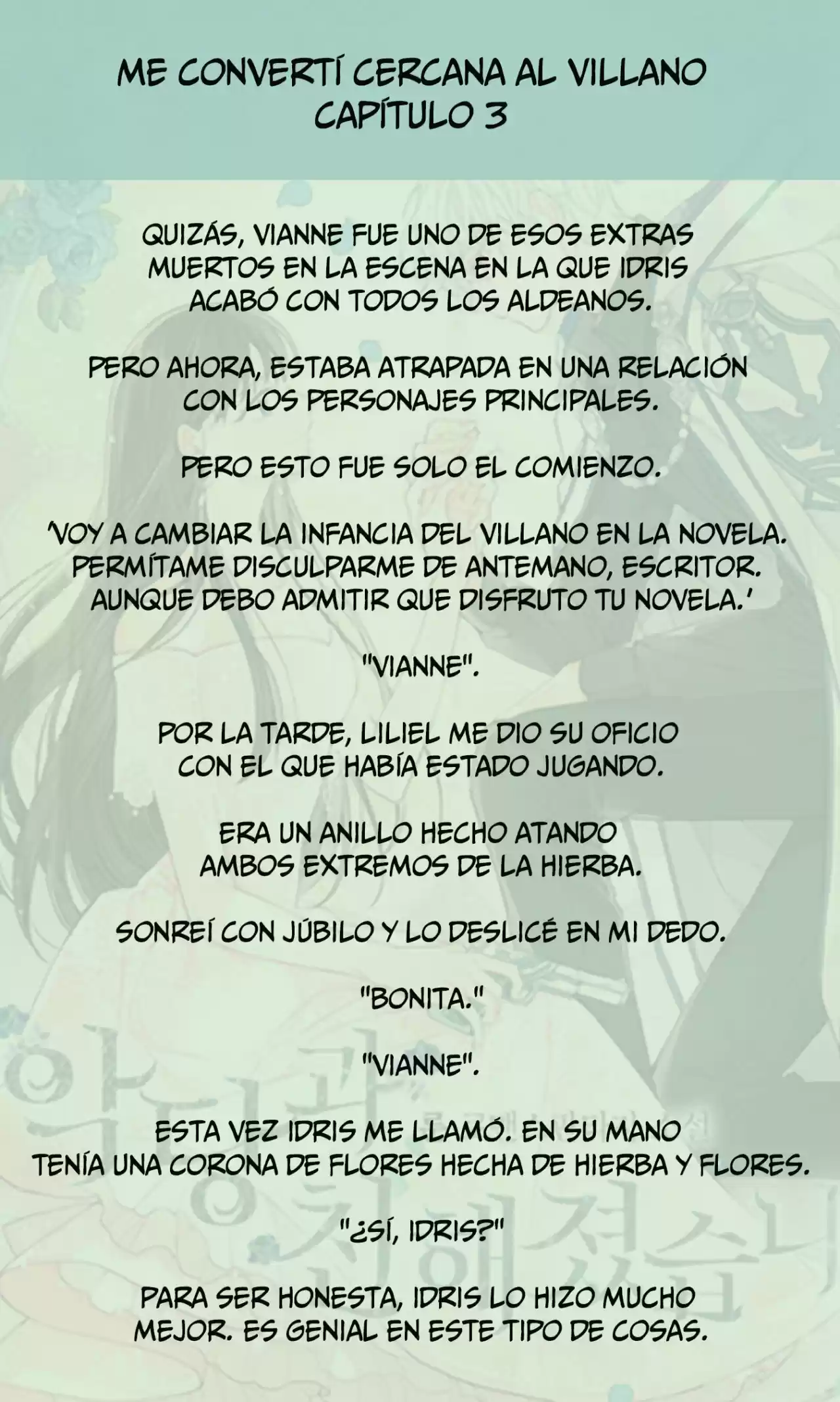 Me Volví Cercana Al Villano (Novela) - Capítulo 3 - Página 6 - LectorTMOo
