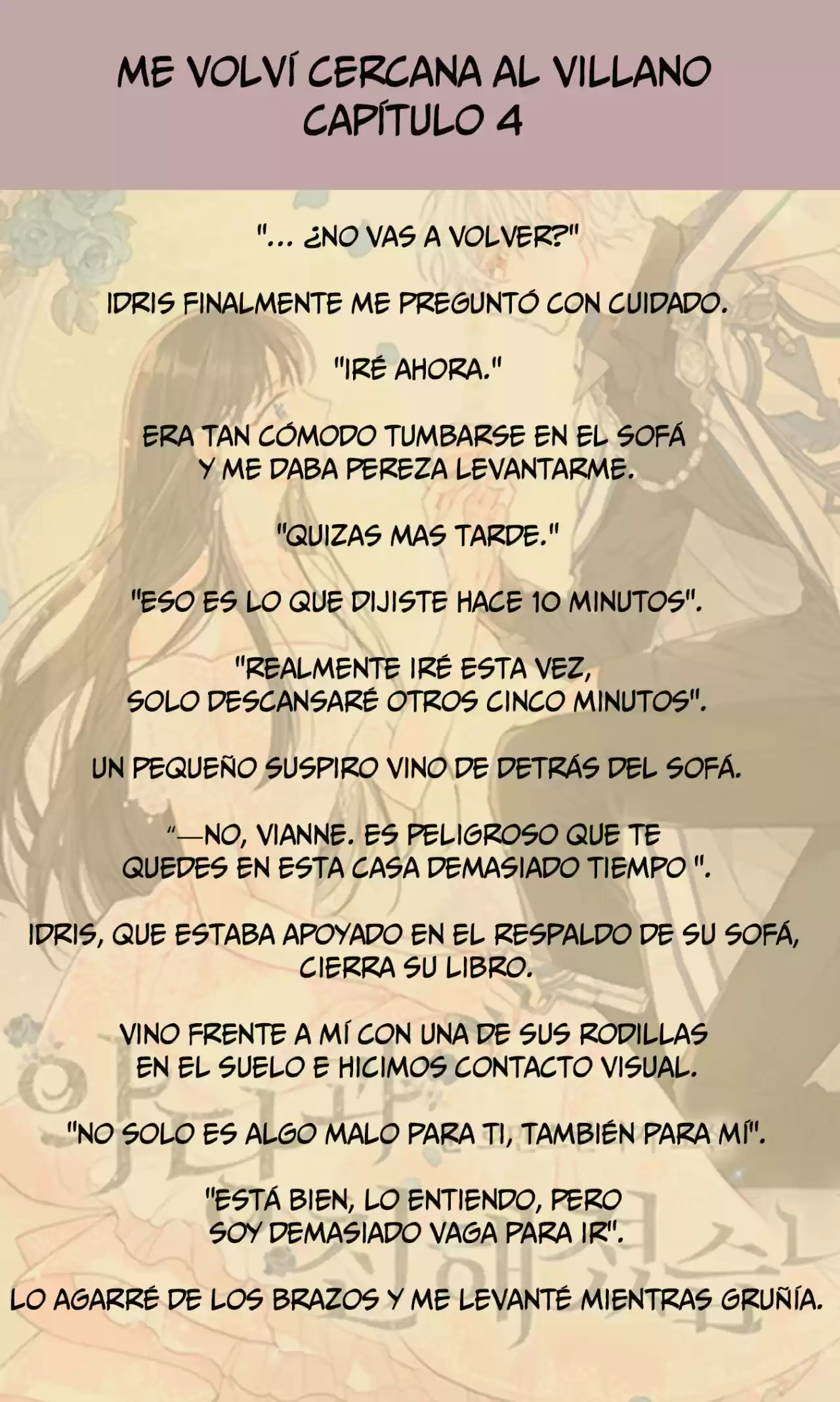 Me Volví Cercana Al Villano (Novela) - Capítulo 4 - Página 6 - LectorTMOo