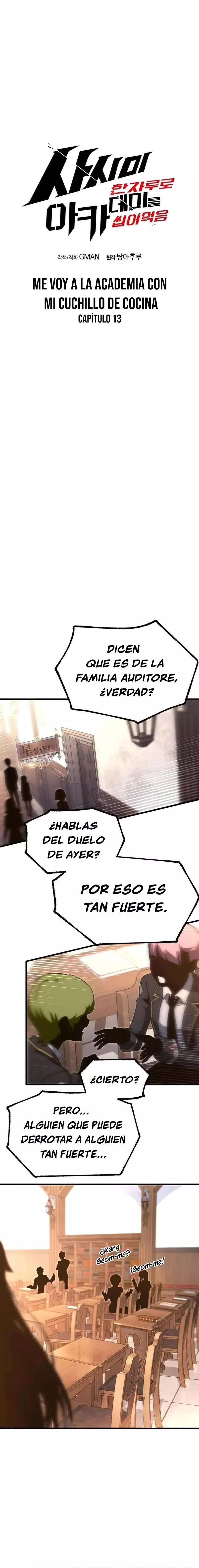 Me Voy A La Academia Con Mi Cuchillo De Cocina - Capítulo 13 - Página 7 - LectorTMOo