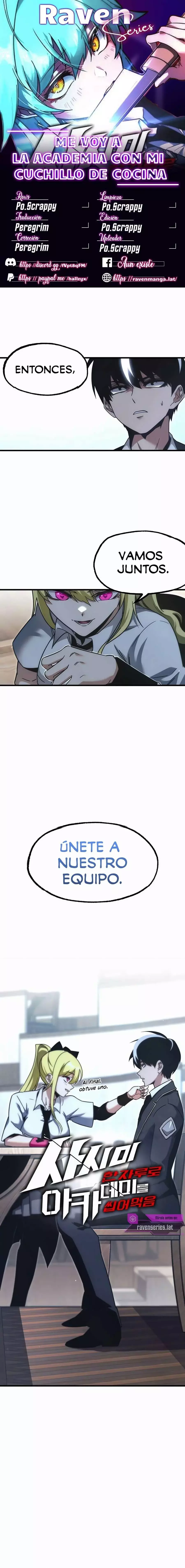 Me Voy A La Academia Con Mi Cuchillo De Cocina - Capítulo 16 - Página 1 - LectorTMOo