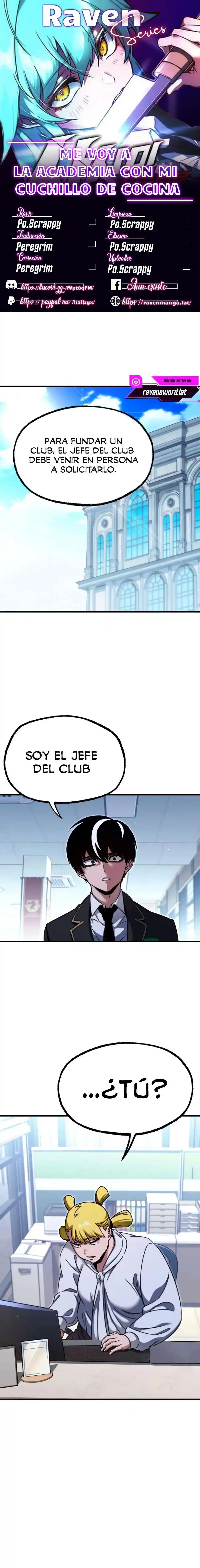 Me Voy A La Academia Con Mi Cuchillo De Cocina - Capítulo 37 - Página 1 - LectorTMOo