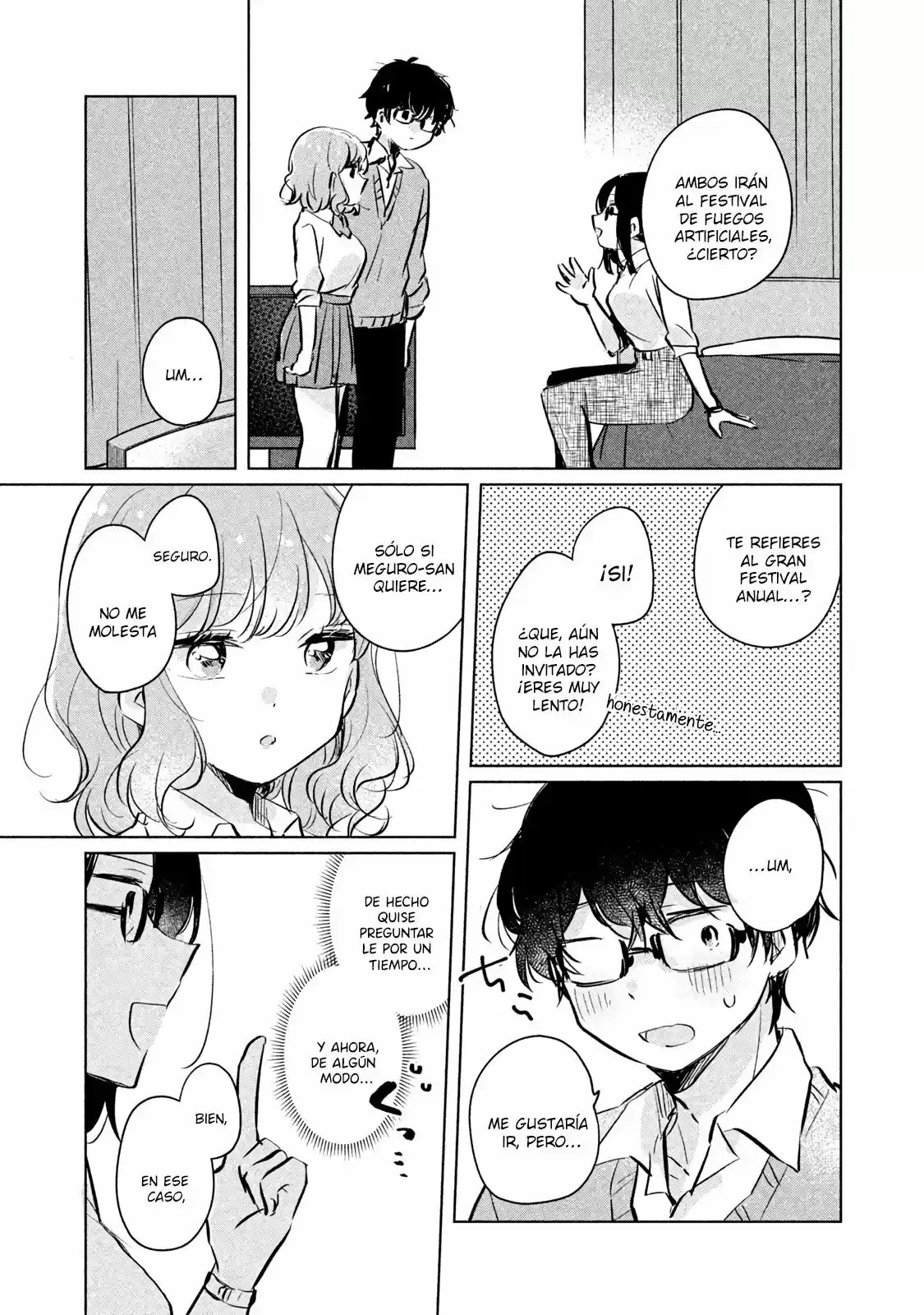 Meguro-san Wa Hajimete Janai - Capítulo 9 - Página 5 - LectorTMOo