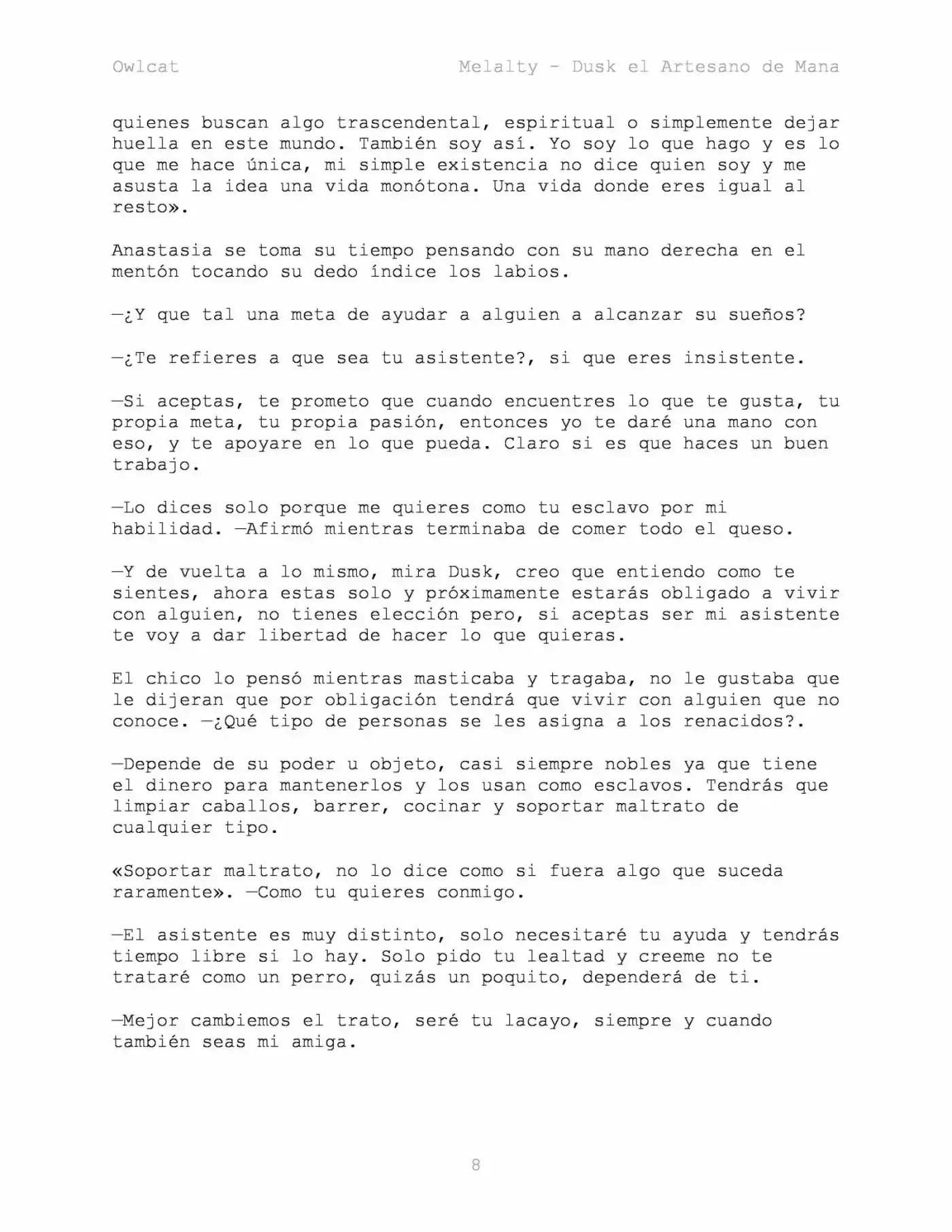 Melalty - Forjando La Libertad (Novela) - Capítulo 13 - Página 8 - LectorTMOo