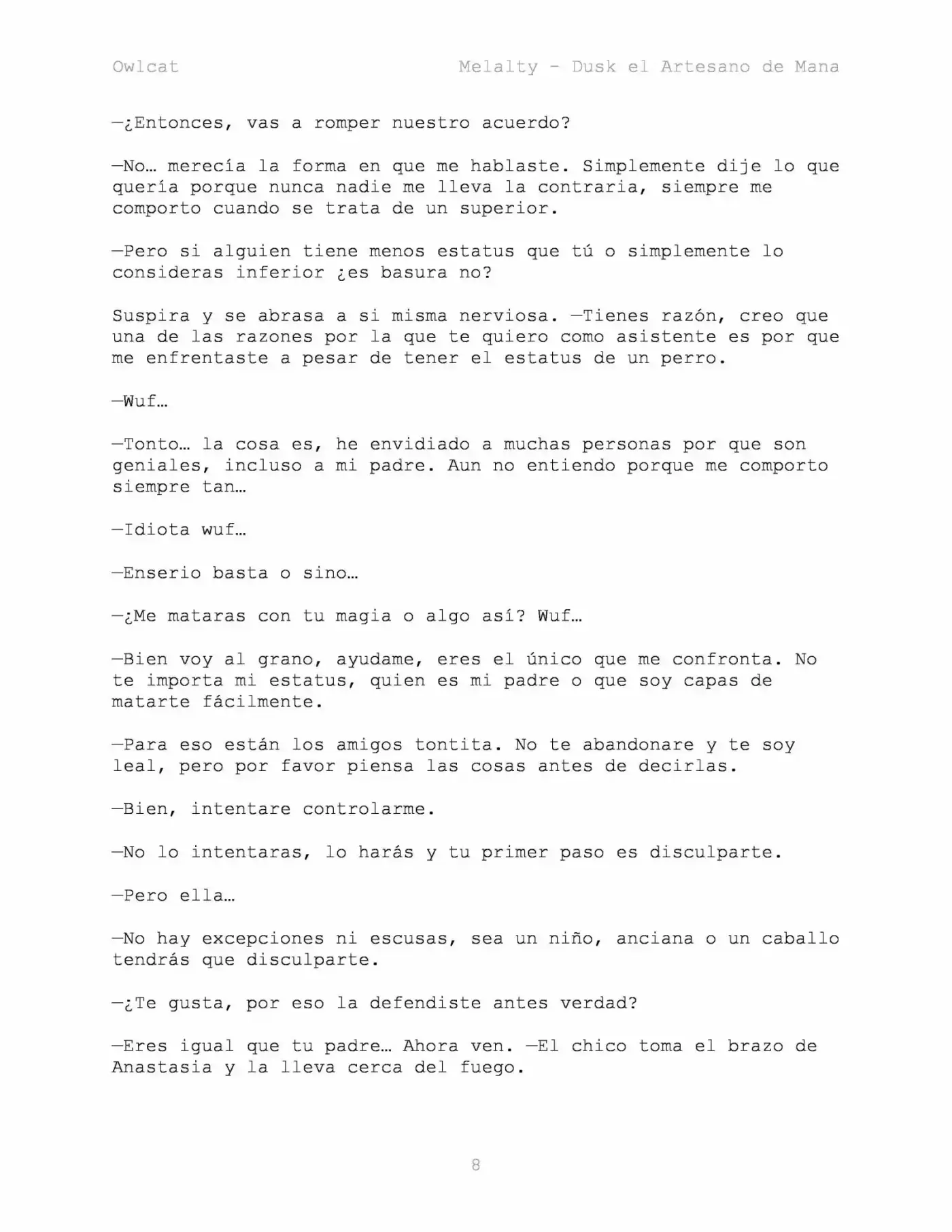 Melalty - Forjando La Libertad (Novela) - Capítulo 17 - Página 8 - LectorTMOo