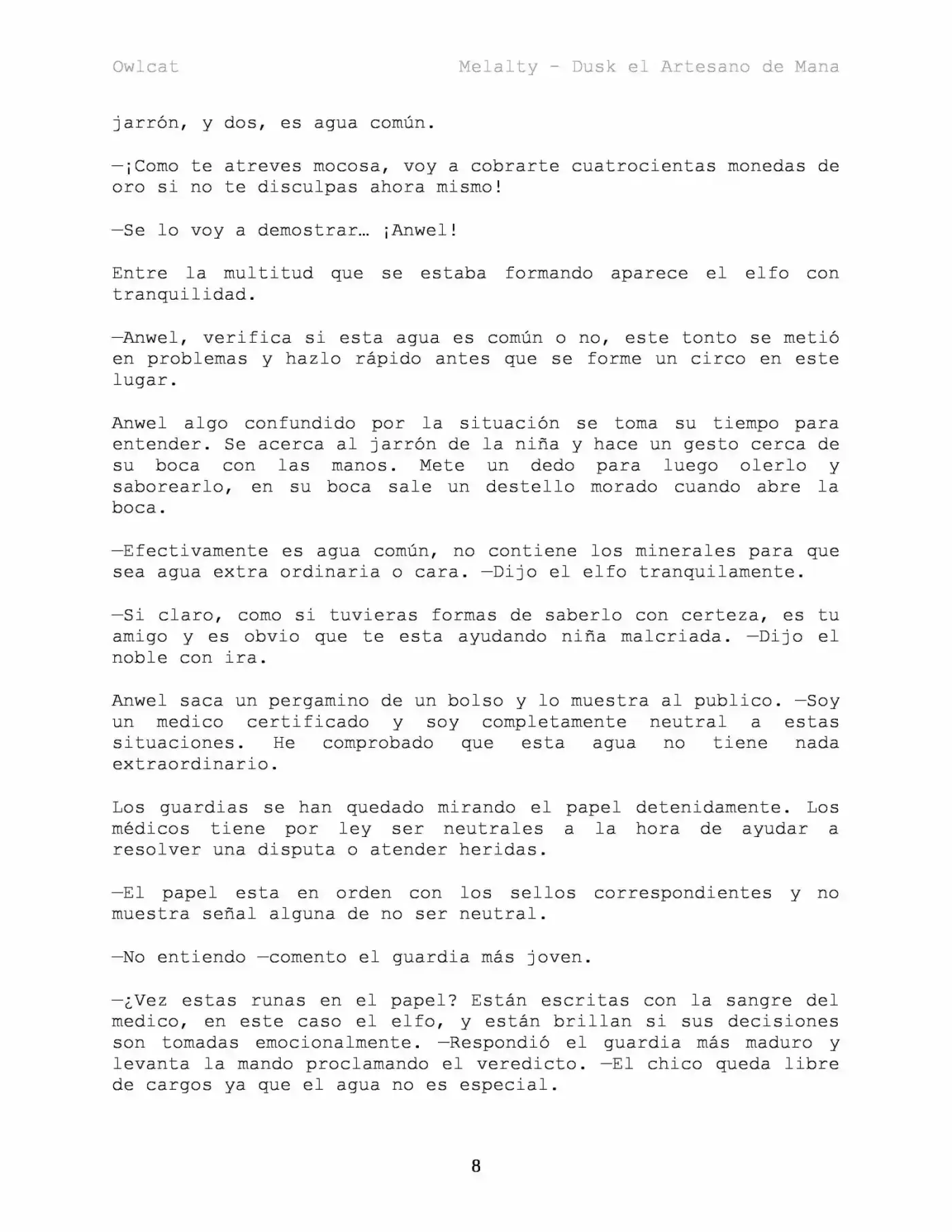 Melalty - Forjando La Libertad (Novela) - Capítulo 24 - Página 8 - LectorTMOo