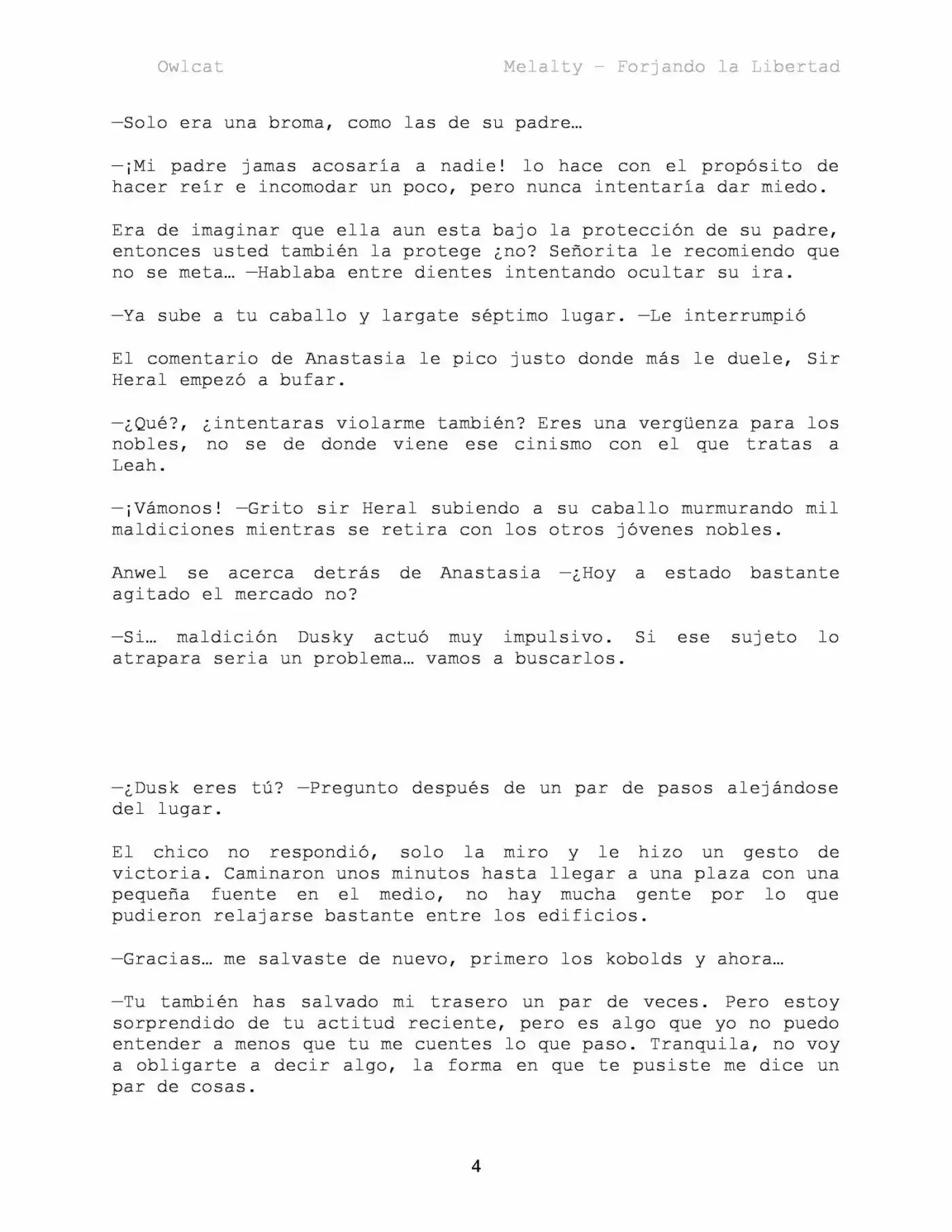 Melalty - Forjando La Libertad (Novela) - Capítulo 25 - Página 4 - LectorTMOo