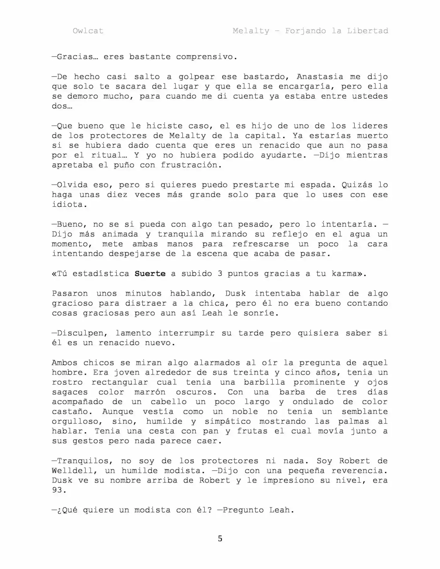 Melalty - Forjando La Libertad (Novela) - Capítulo 25 - Página 5 - LectorTMOo