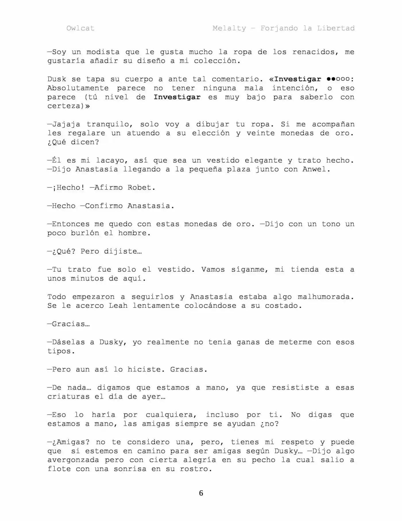 Melalty - Forjando La Libertad (Novela) - Capítulo 25 - Página 6 - LectorTMOo