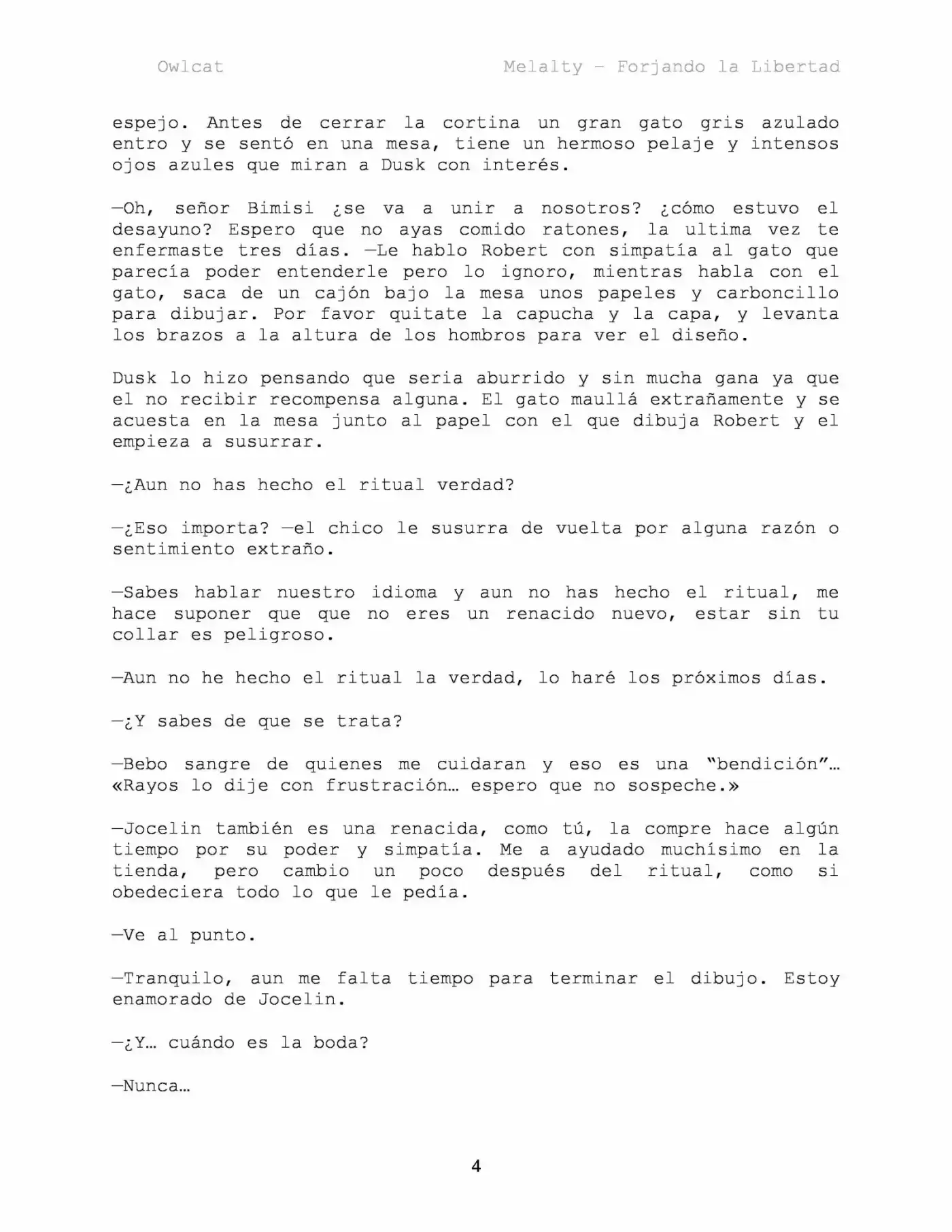 Melalty - Forjando La Libertad (Novela) - Capítulo 26 - Página 4 - LectorTMOo