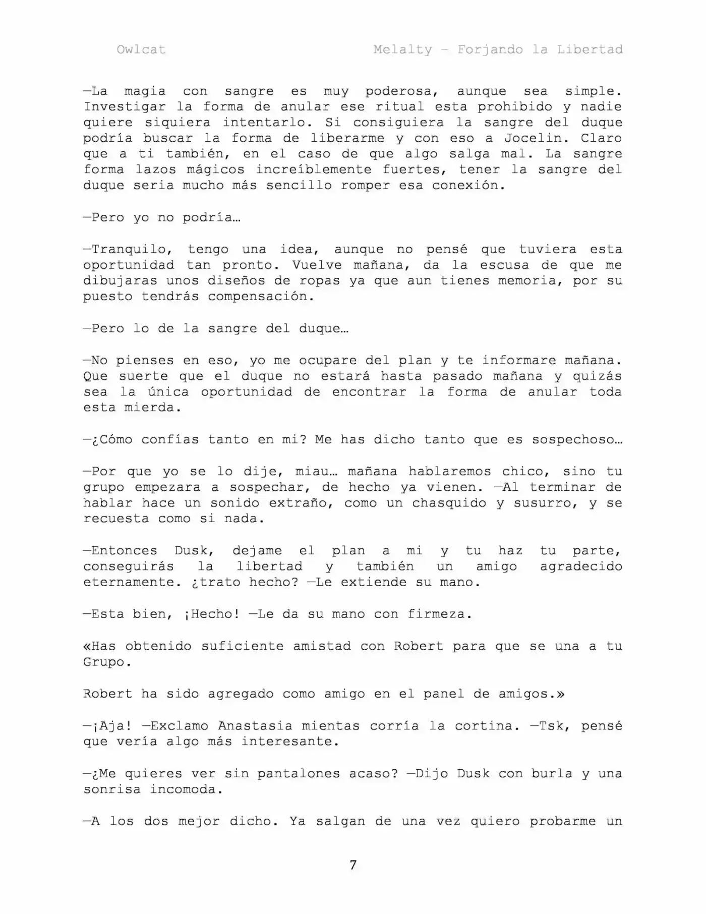 Melalty - Forjando La Libertad (Novela) - Capítulo 26 - Página 7 - LectorTMOo