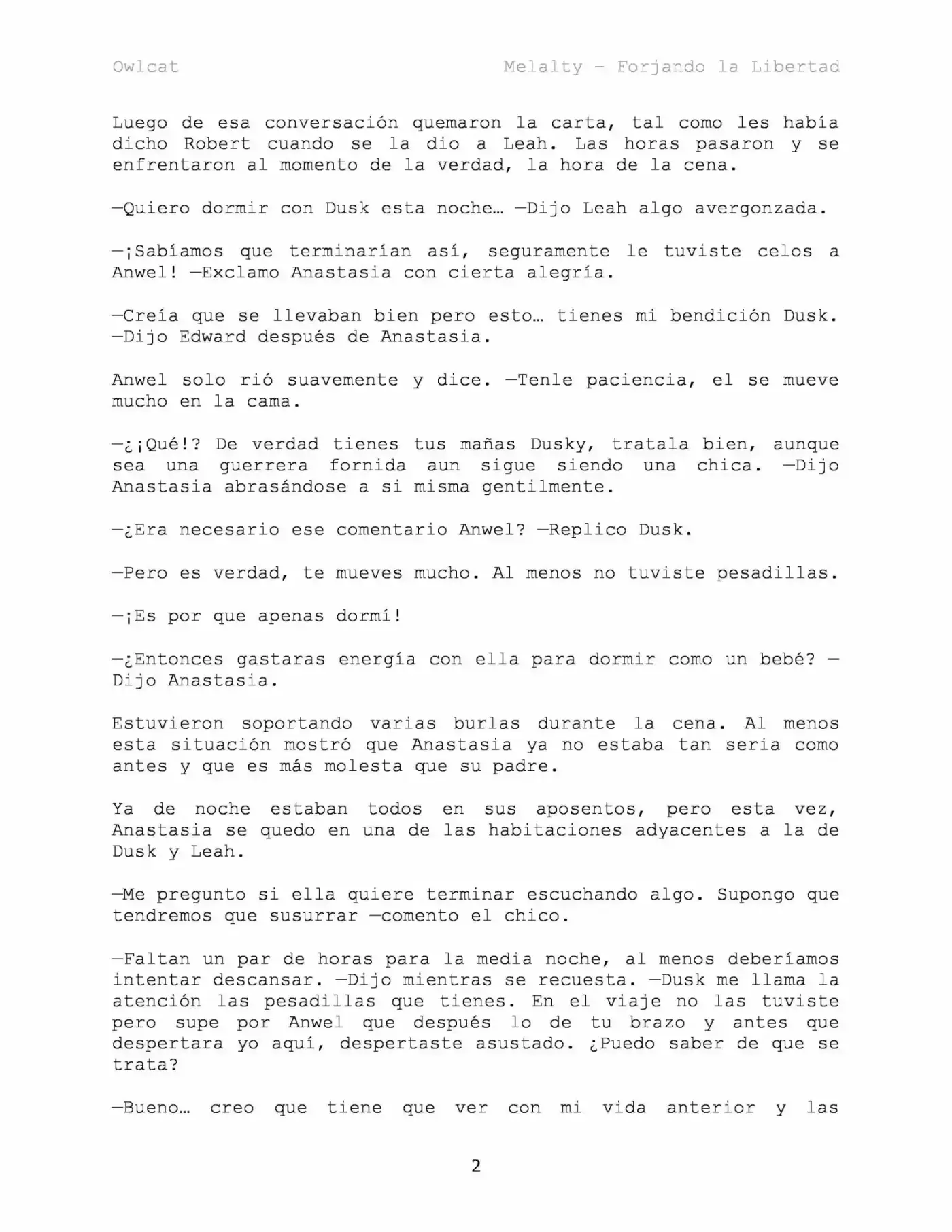 Melalty - Forjando La Libertad (Novela) - Capítulo 28 - Página 3 - LectorTMOo