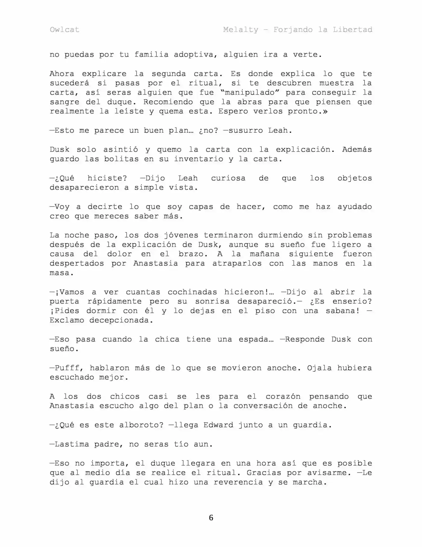 Melalty - Forjando La Libertad (Novela) - Capítulo 28 - Página 7 - LectorTMOo