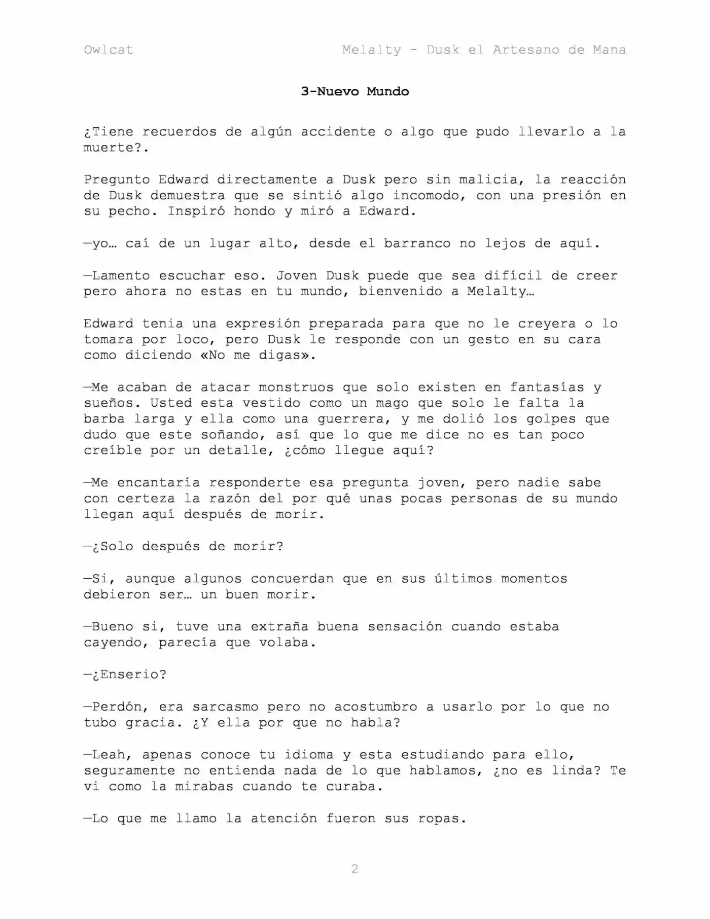 Melalty - Forjando La Libertad (Novela) - Capítulo 3 - Página 2 - LectorTMOo