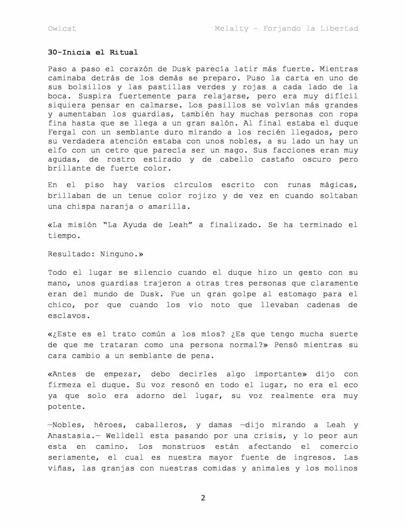 Melalty - Forjando La Libertad (Novela) - Capítulo 30 - Página 2 - LectorTMOo