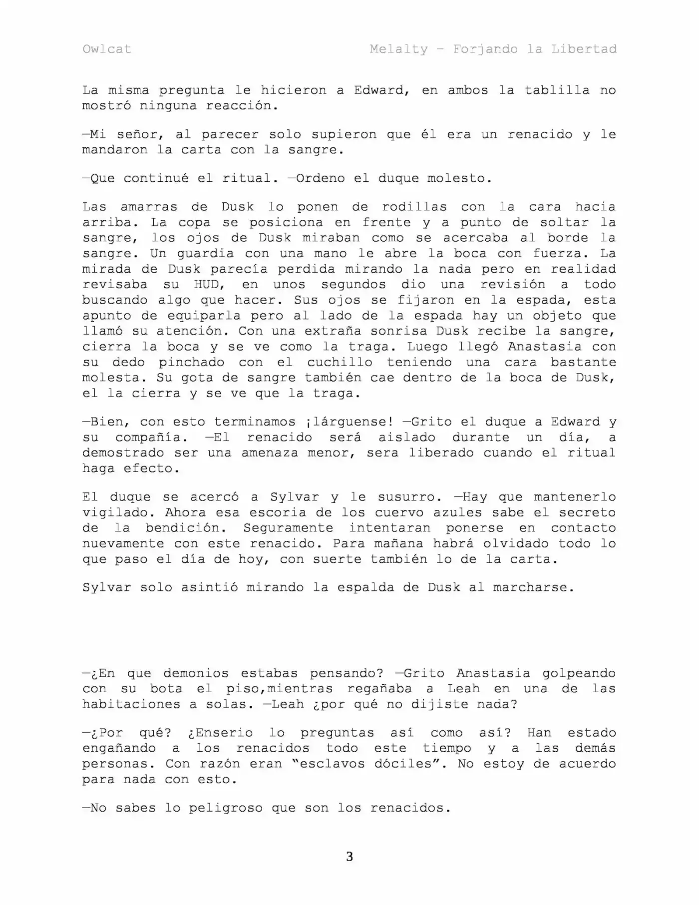 Melalty - Forjando La Libertad (Novela) - Capítulo 32 - Página 4 - LectorTMOo