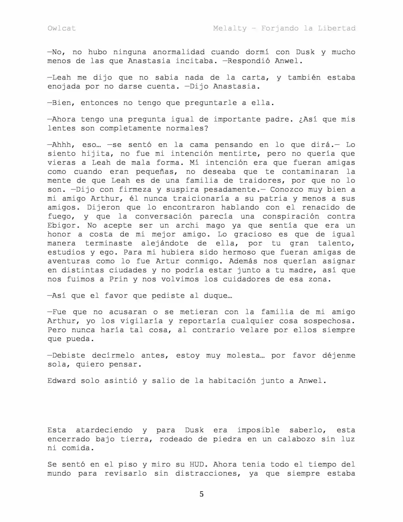 Melalty - Forjando La Libertad (Novela) - Capítulo 32 - Página 6 - LectorTMOo