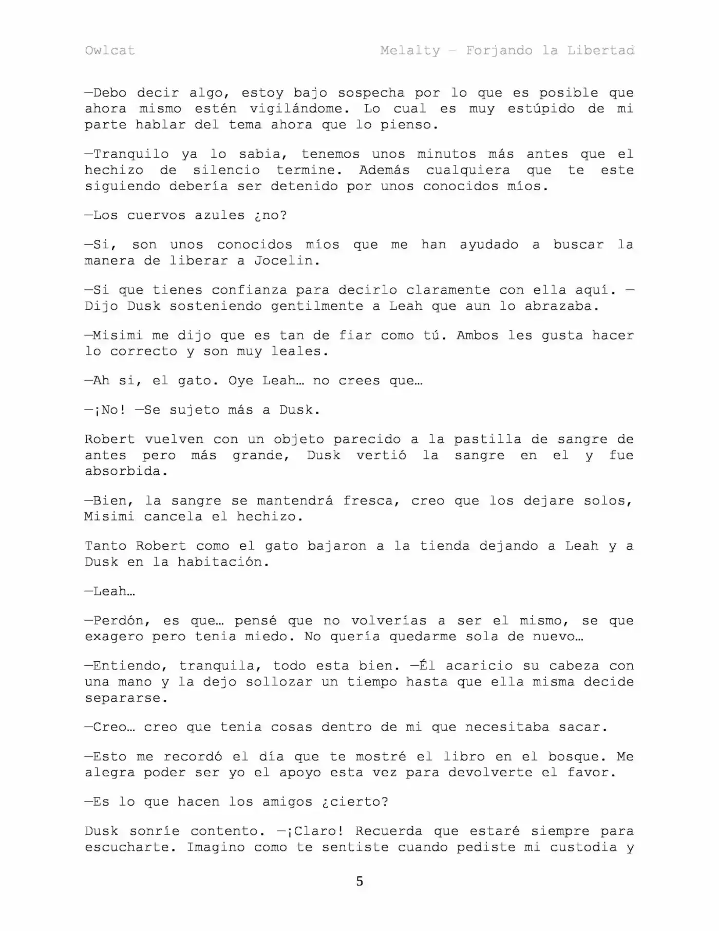Melalty - Forjando La Libertad (Novela) - Capítulo 33 - Página 6 - LectorTMOo