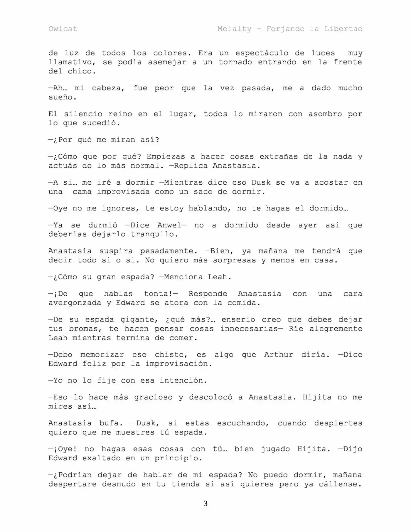 Melalty - Forjando La Libertad (Novela) - Capítulo 34 - Página 4 - LectorTMOo