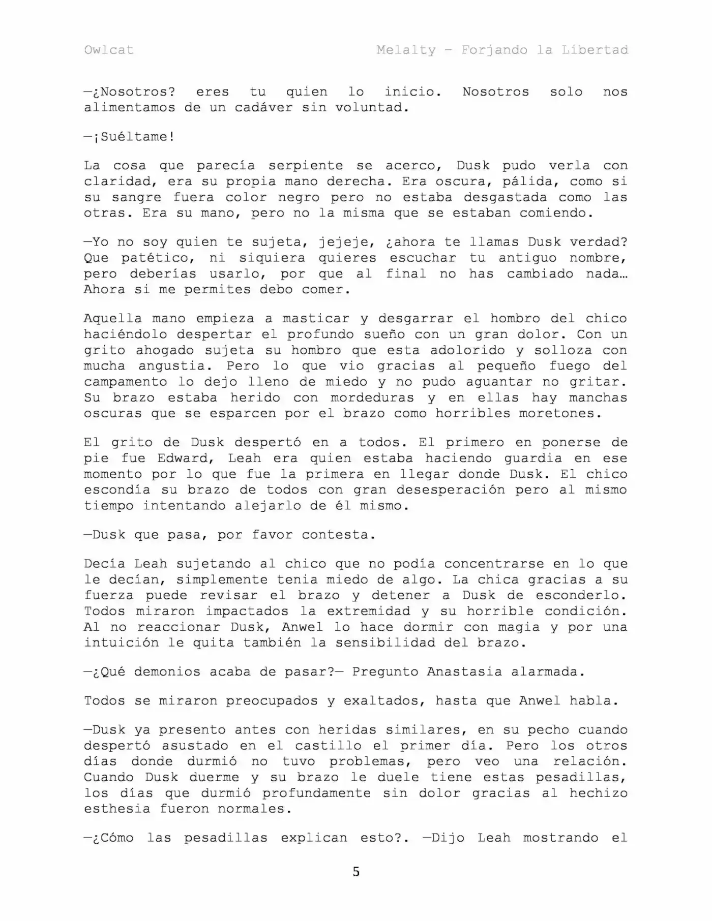 Melalty - Forjando La Libertad (Novela) - Capítulo 34 - Página 6 - LectorTMOo