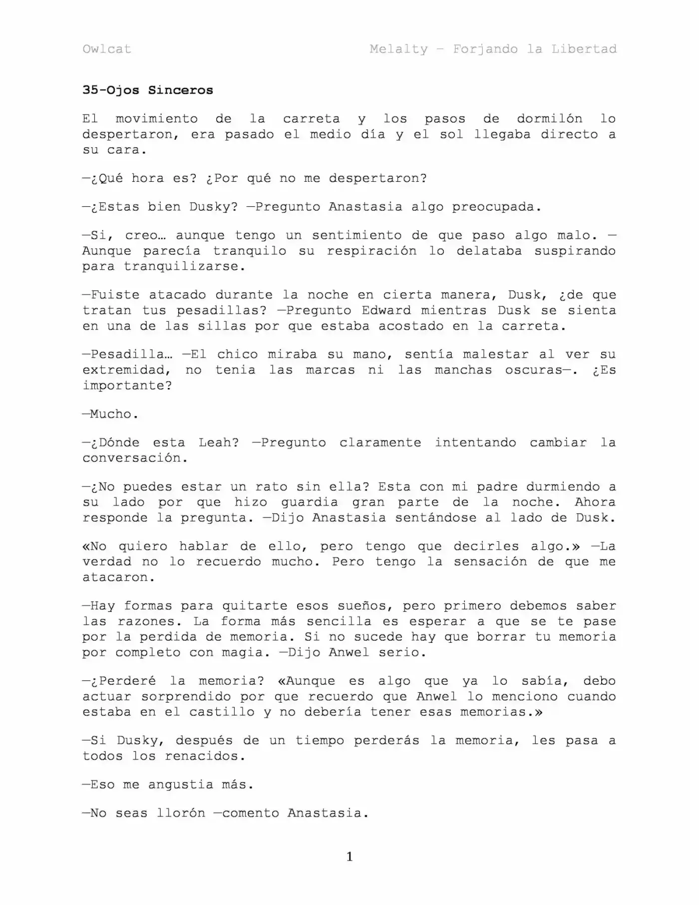 Melalty - Forjando La Libertad (Novela) - Capítulo 35 - Página 2 - LectorTMOo