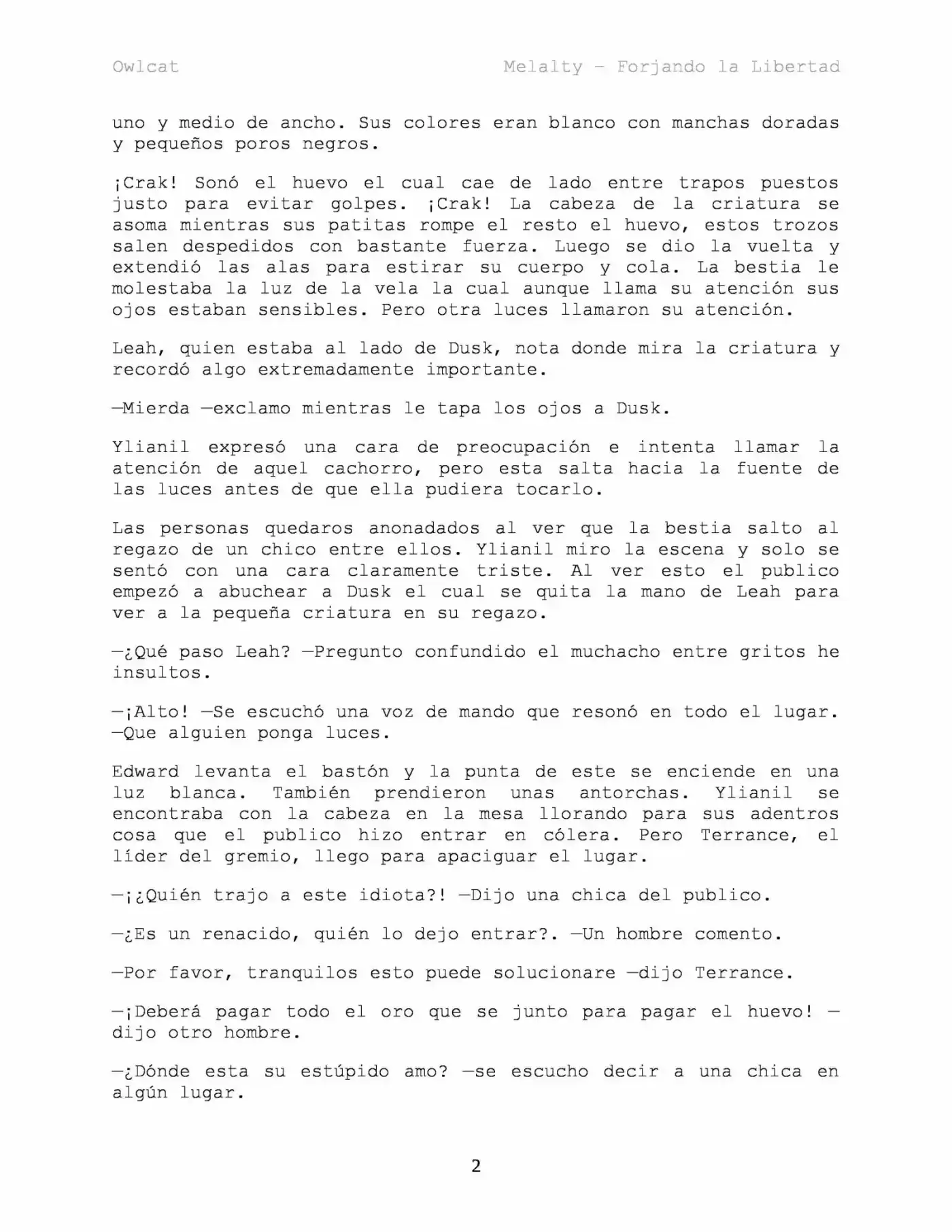 Melalty - Forjando La Libertad (Novela) - Capítulo 37 - Página 3 - LectorTMOo