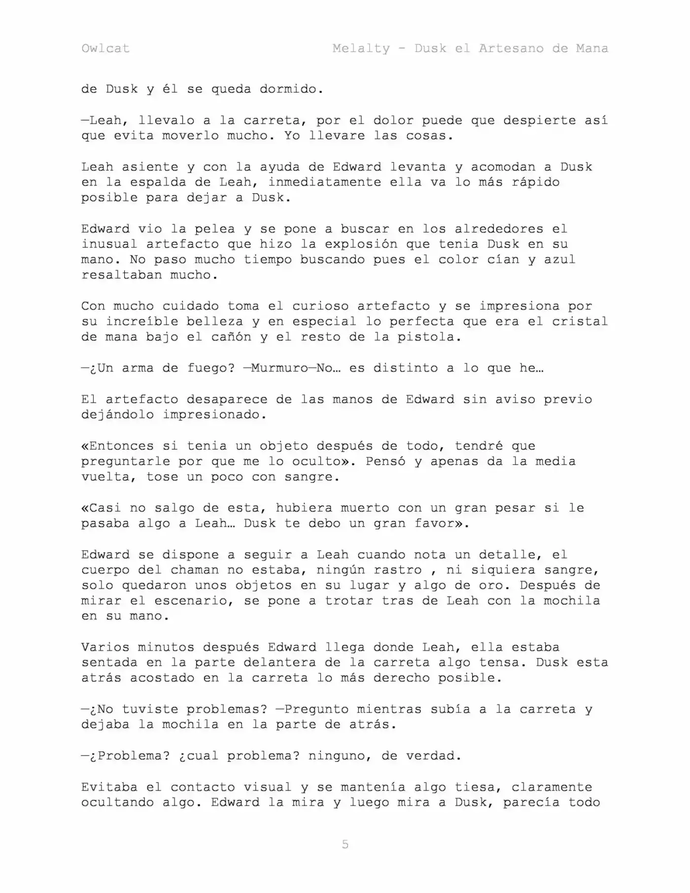Melalty - Forjando La Libertad (Novela) - Capítulo 6 - Página 5 - LectorTMOo