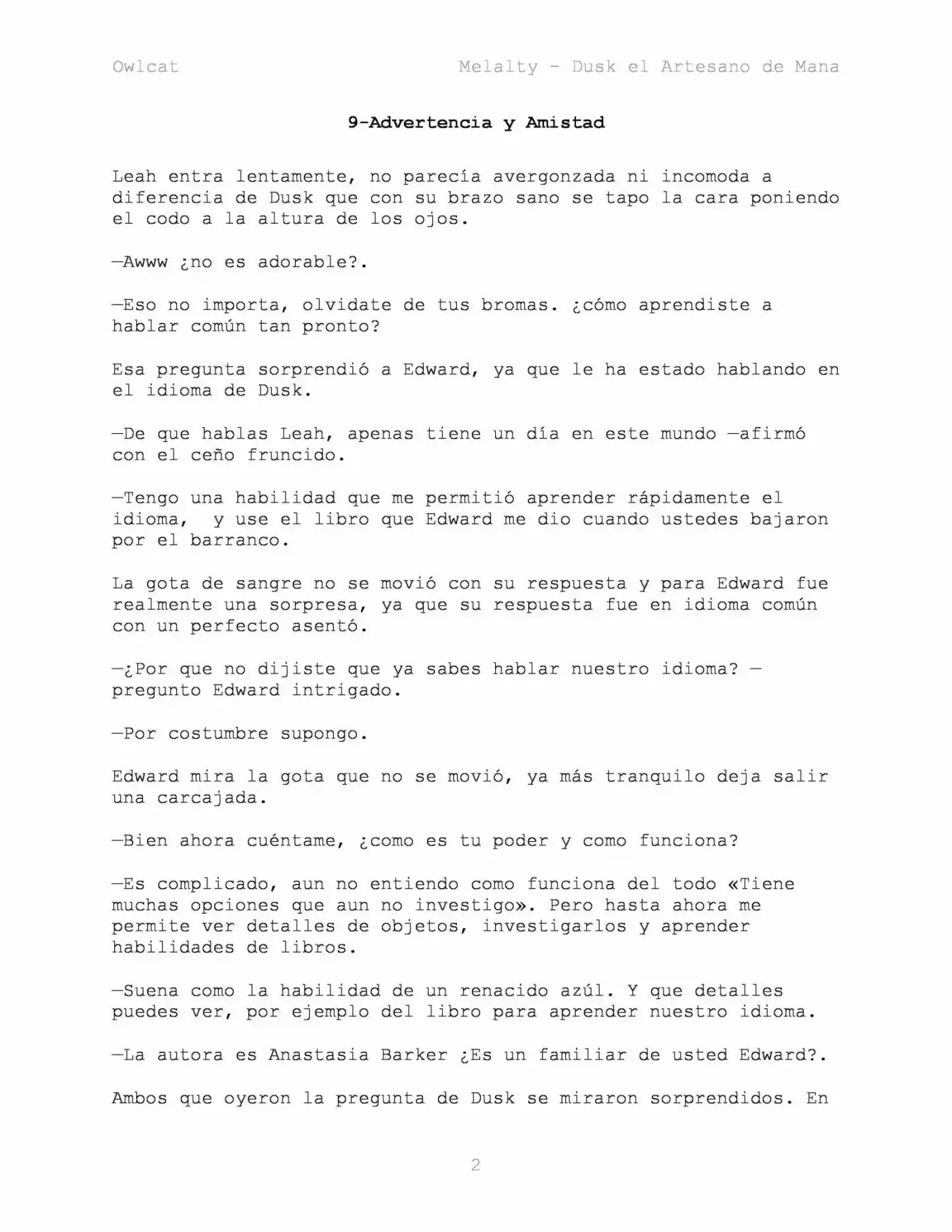 Melalty - Forjando La Libertad (Novela) - Capítulo 9 - Página 2 - LectorTMOo