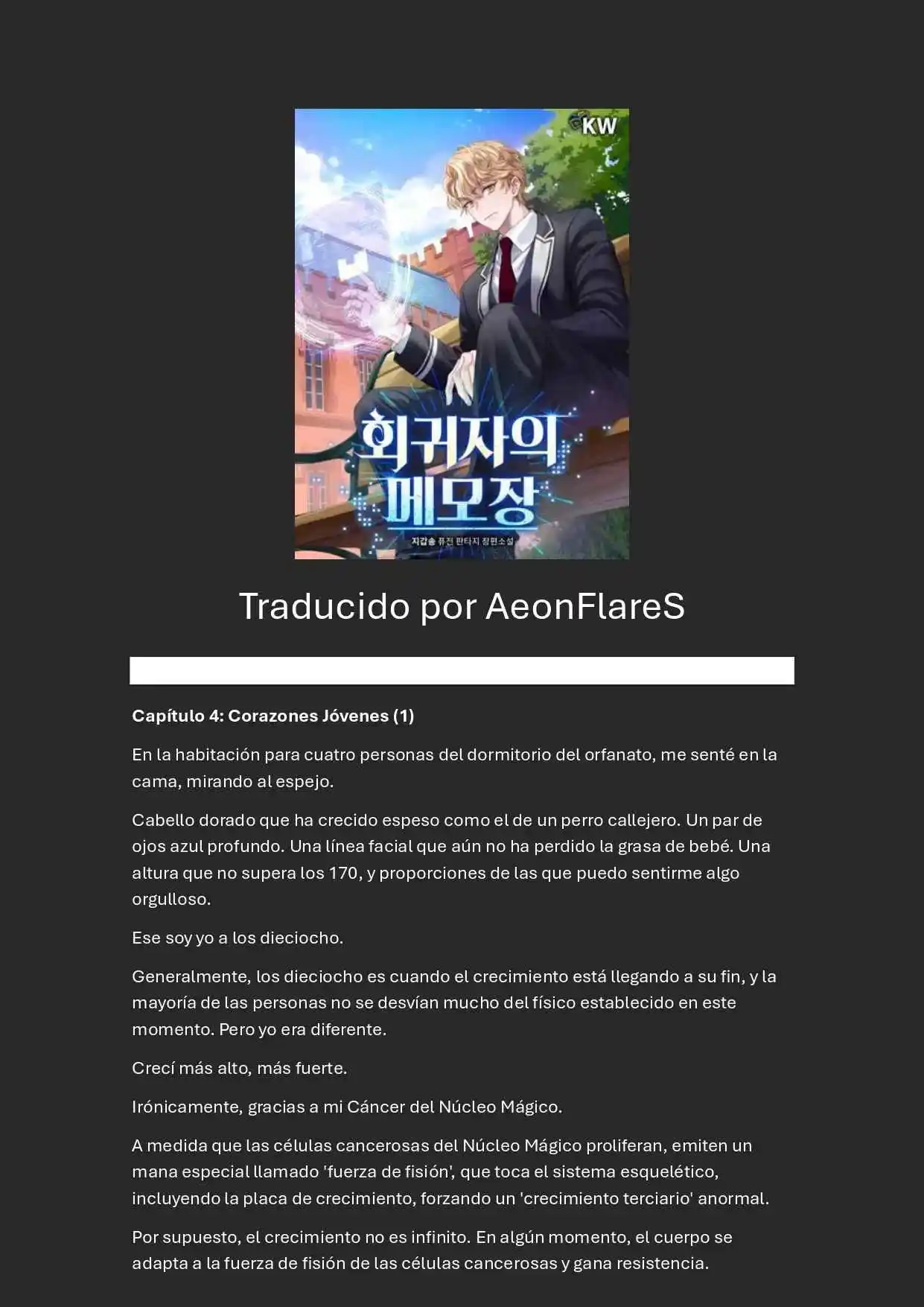 Memoirs Of The Returnee (Novela) - Capítulo 4 - Página 1 - LectorTMOo